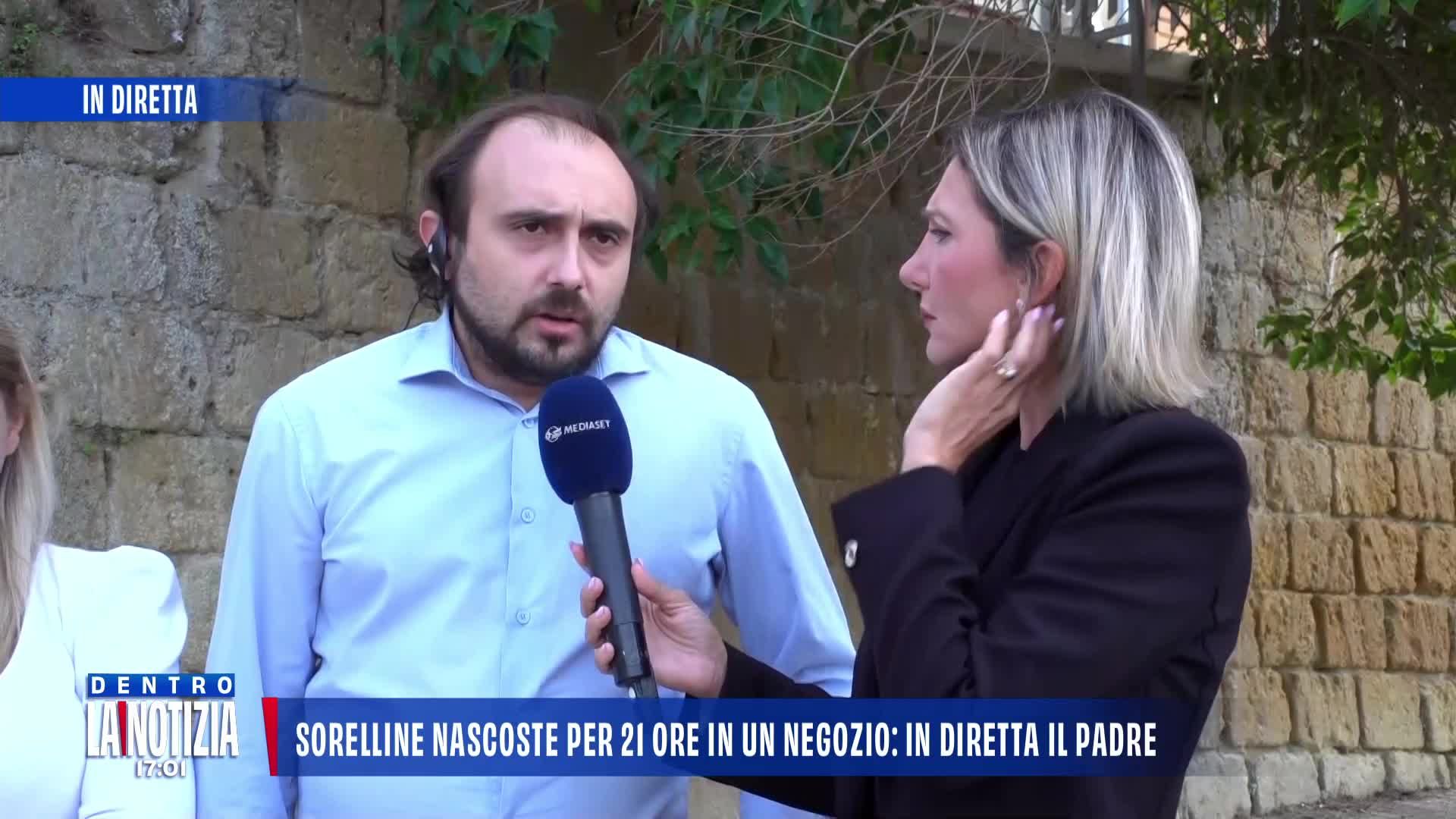 Il padre delle sorelline scomparse e ritrovate in un negozio