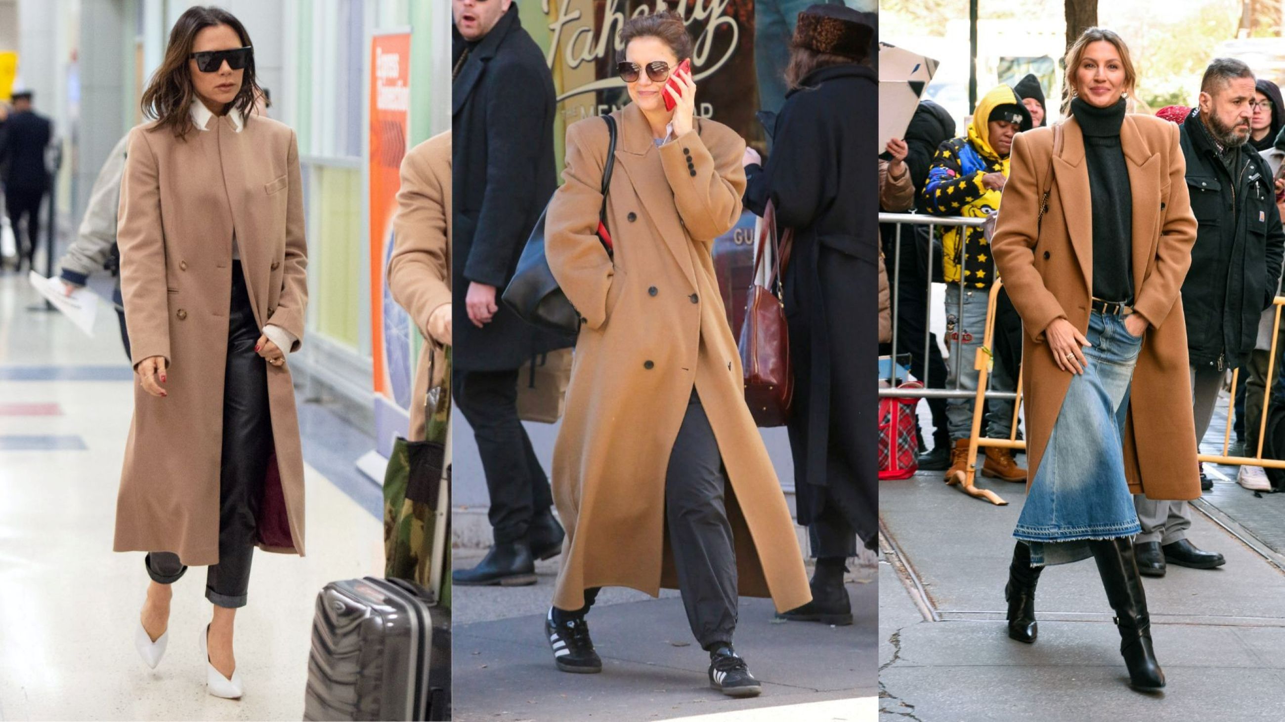 Victoria Beckham; Katie Holmes; Gisele Bundchen - Credits Getty Images