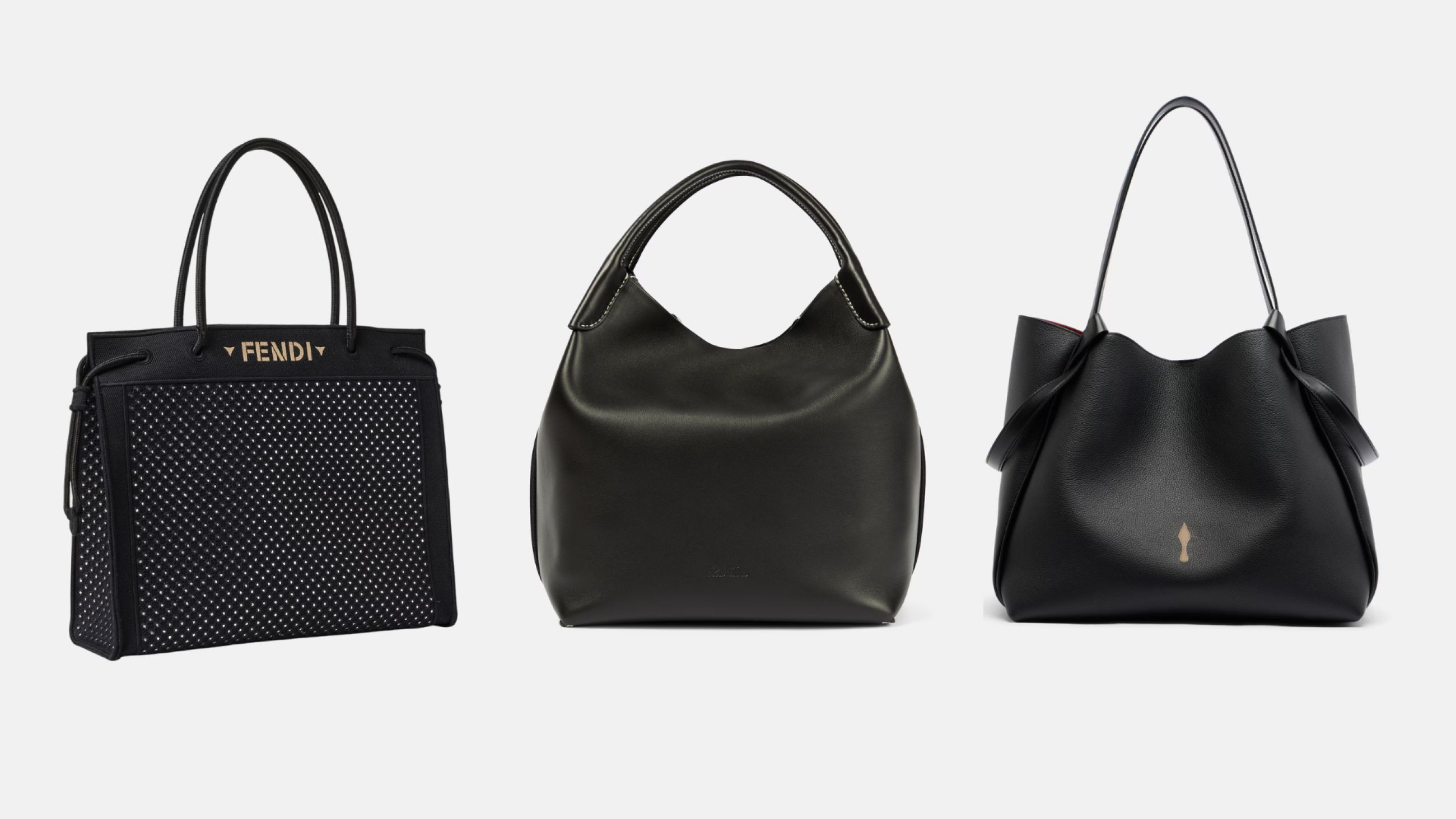 Da sinistra: Fendi, Loro Piana, Christian Louboutin