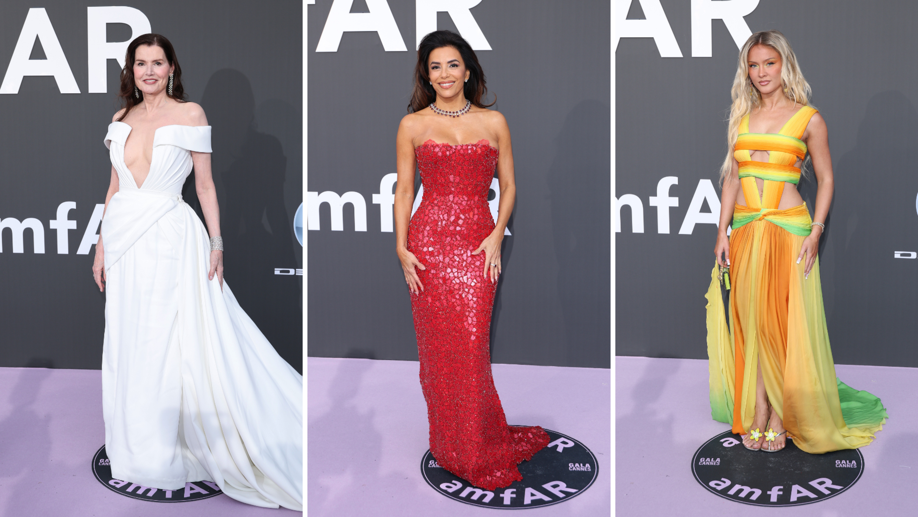 Da sinistra: Geena Davis, Eva Longoria e Zara Larsson - Crediti: Getty Images

