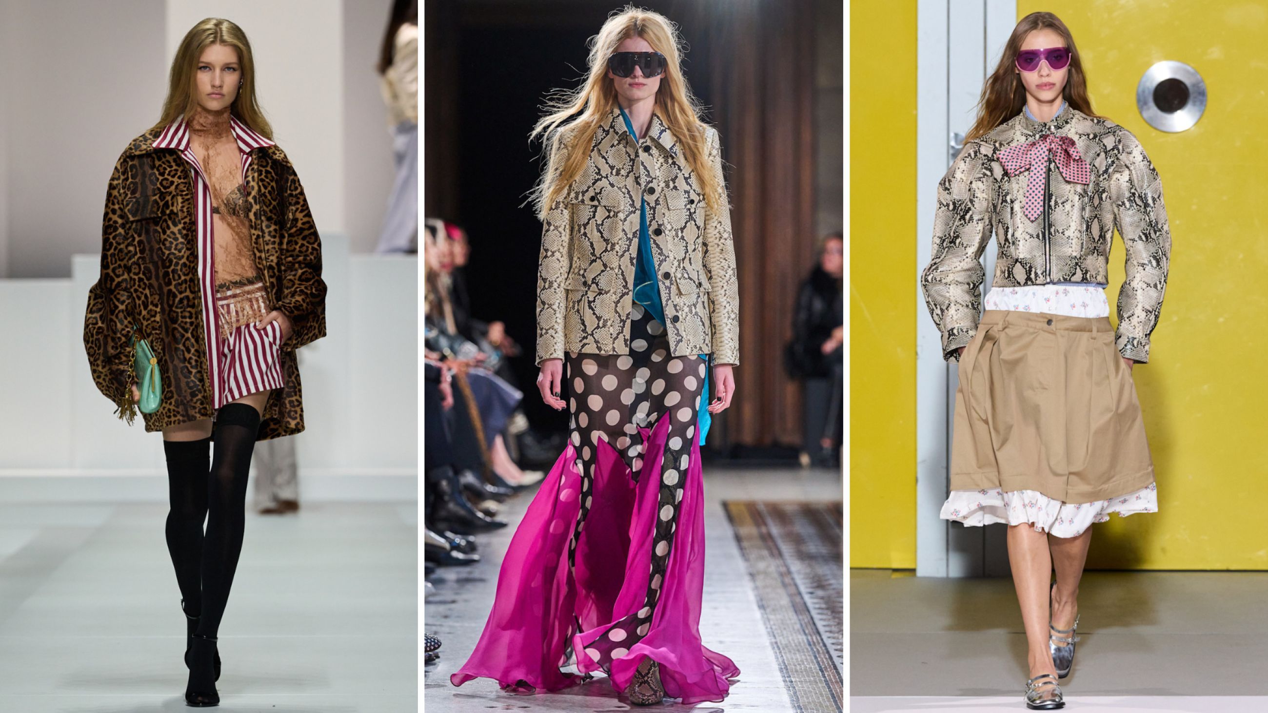 Da sinistra: Dolce & Gabbana S26; Nina Ricci S26; Zomer S26 - Credits Launchmetrics