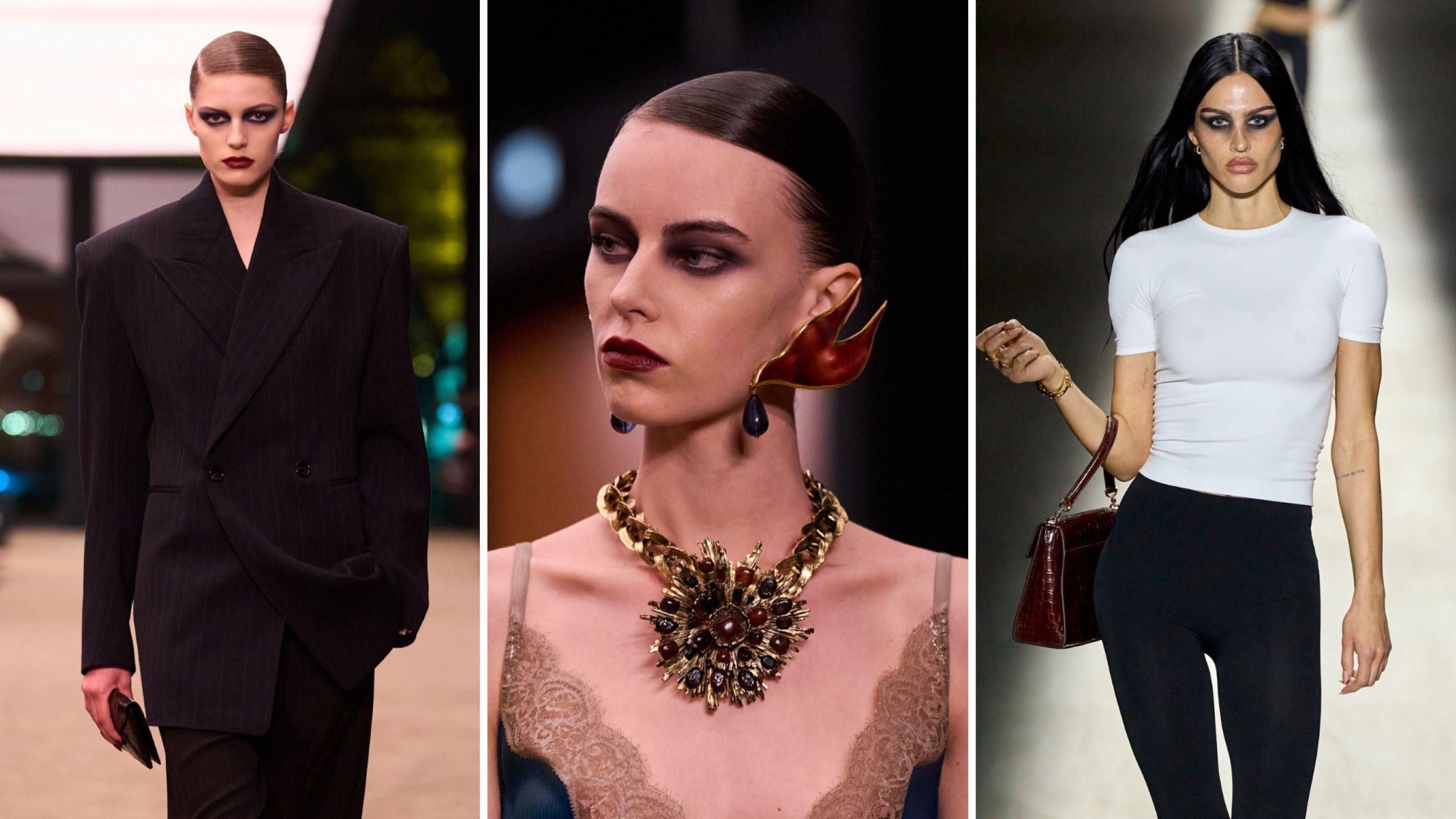 Saint Laurent; Gucci FW26 - Credits Launchmetrics.com/Spotlight