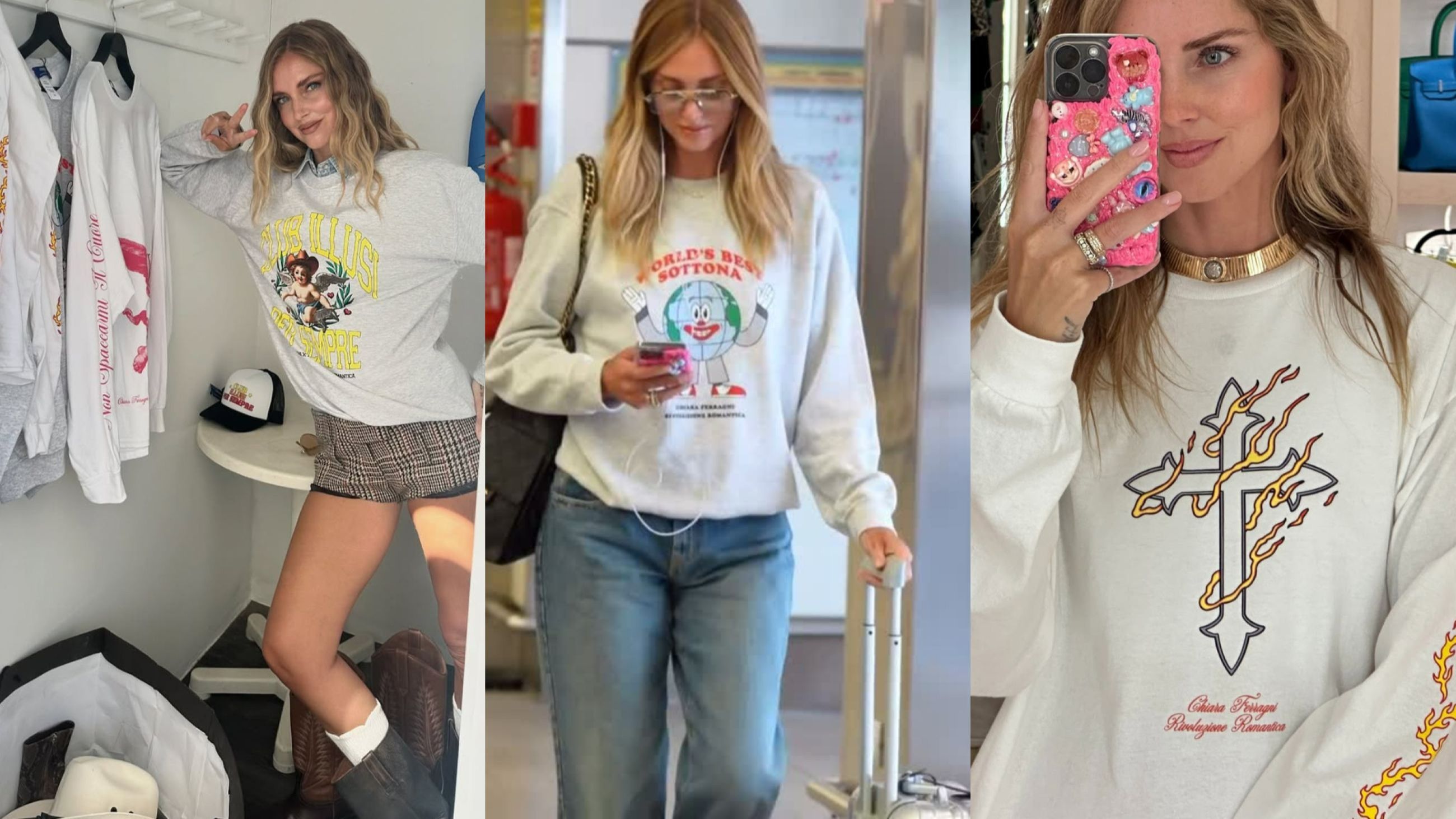 Immagini tratte dal profilo Instagram di Chiara Ferragni