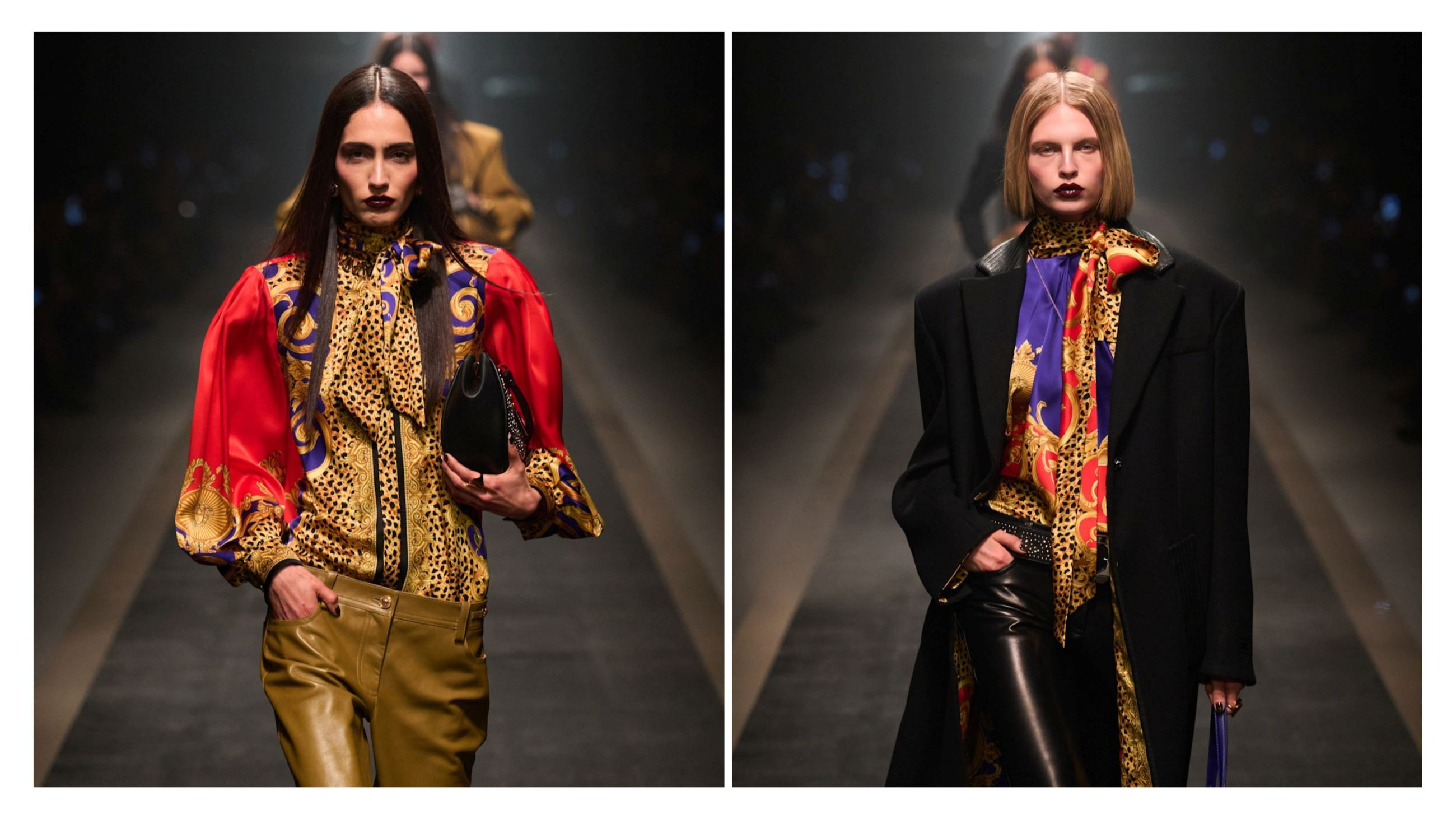 Alcuni look dalla sfilata di Versace FW2526 - Credits: Launchmetrics.com/Spotlight