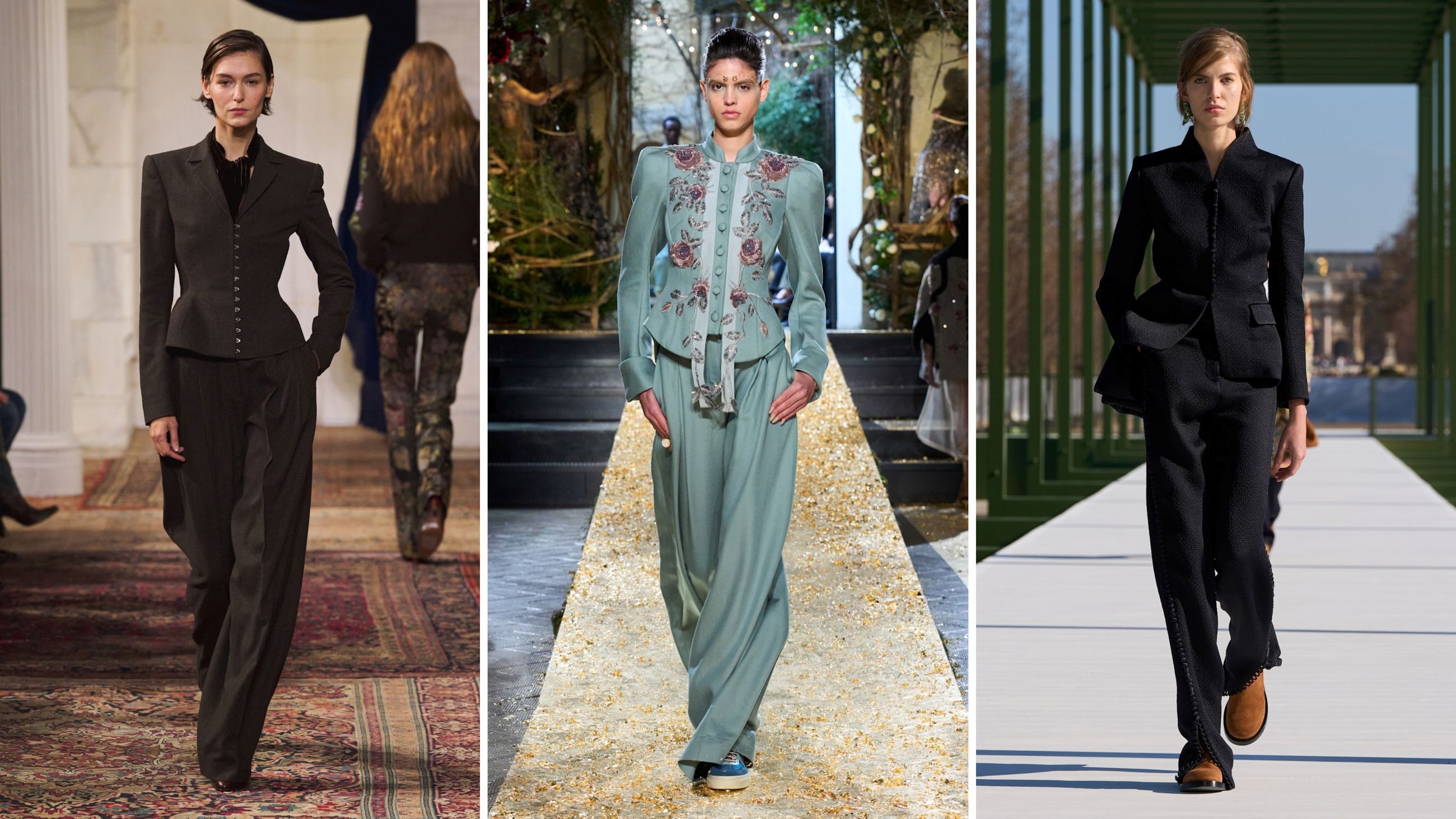Sfilate FW26: da sinistra Ralph Lauren; Antonio Marras; Christian Dior - Credits: Launchmetrics.com/Spotlight