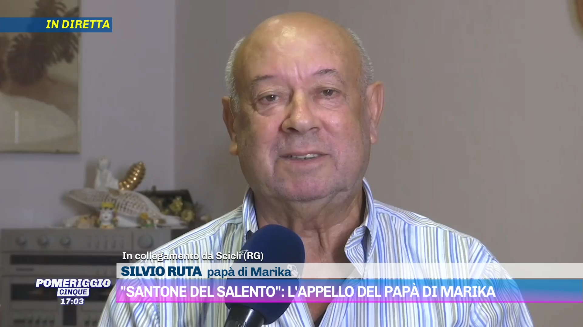 Silvio Ruta, papà di Marika, parla a Pomeriggio Cinque