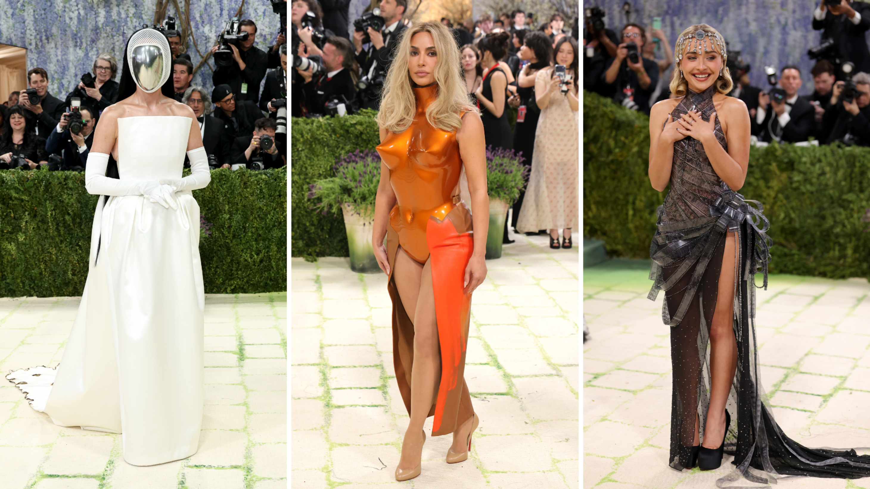 Katy Perry, Sabrina Carpenter e Kim Kardashian al Met Gala 2026 - Crediti: Getty Images