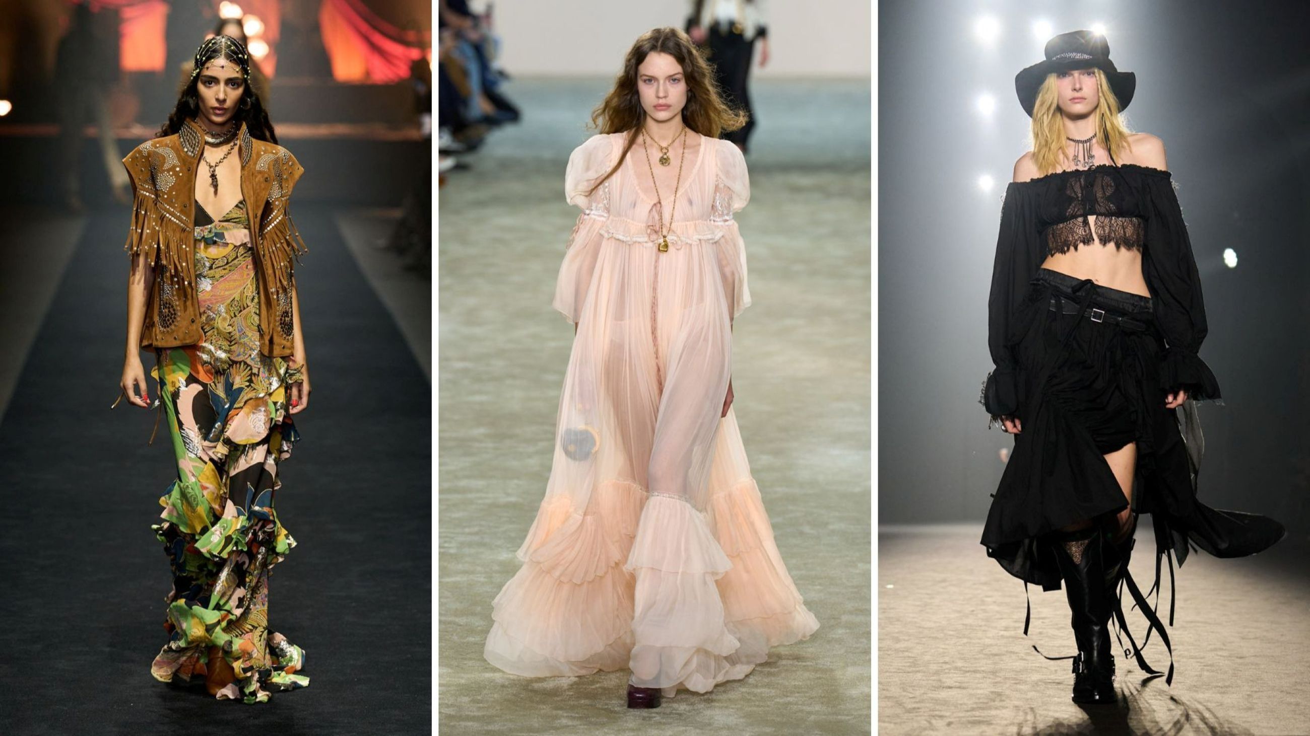 Etro; Chloé; Ann Demeleumeester FW25 - Credits Launchemtrics.com/Spotlight