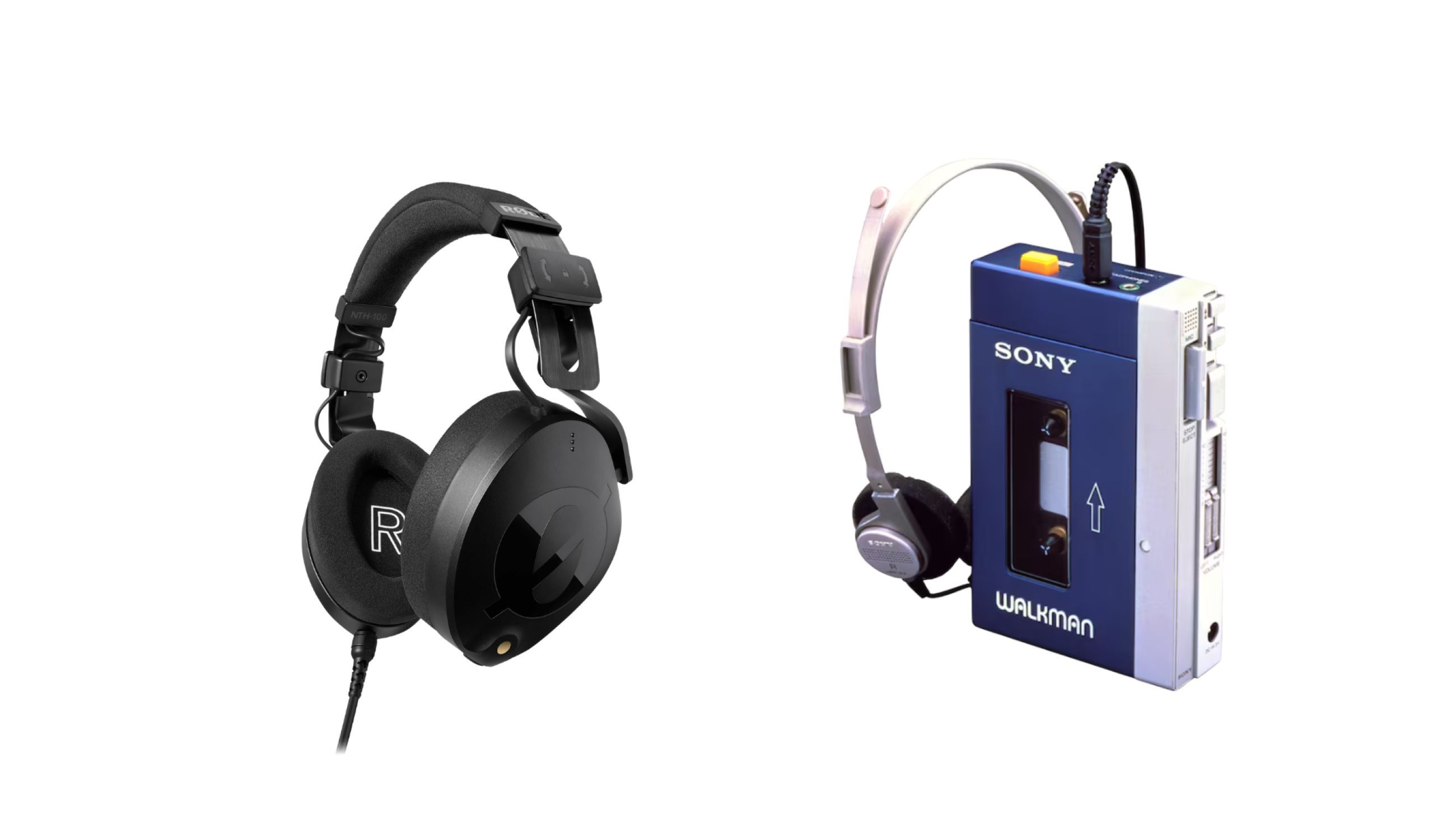 Da sinistra: RØDE NTH-100; Walkman - Courtesy Press Office 