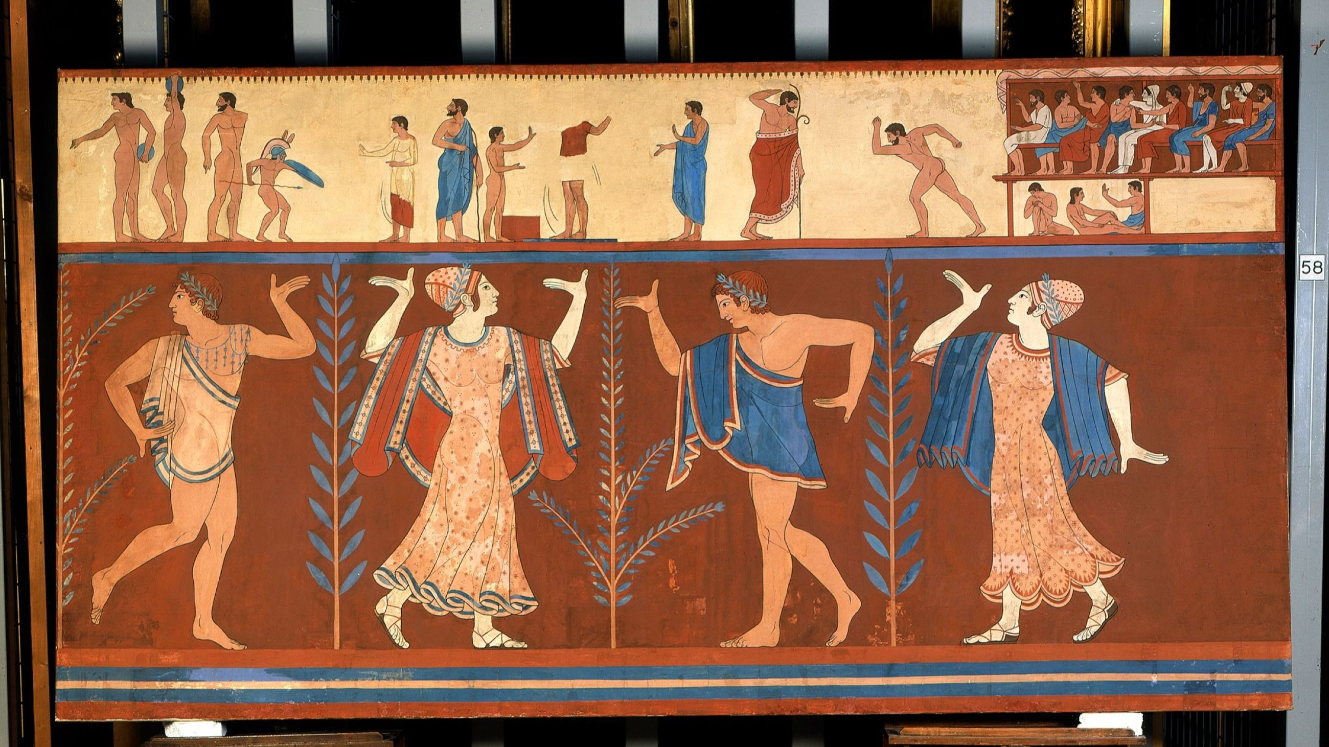 Carlo Ruspi Copia dei dipinti della Tomba delle Bighe, Tarquinia. Copy of the paintings from the Tomb of the Bigas, Tarquinia ca.1835 Tempera su carta. Tempera on paper Musei Vaticani, Città del Vaticano Foto © Governatorato dello stato della Città del Vaticano - Direzione dei Musei Vaticani, tutti i diritti riservati - Courtesy Press Office