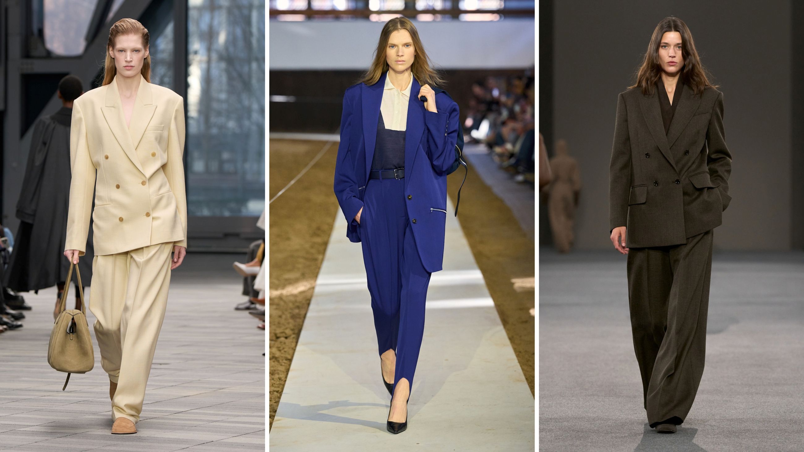 Sfilate FW26: da sinistra Calvin Klein; Stella McCartney; Max Mara - Credits: Launchmetrics.com/Spotlight