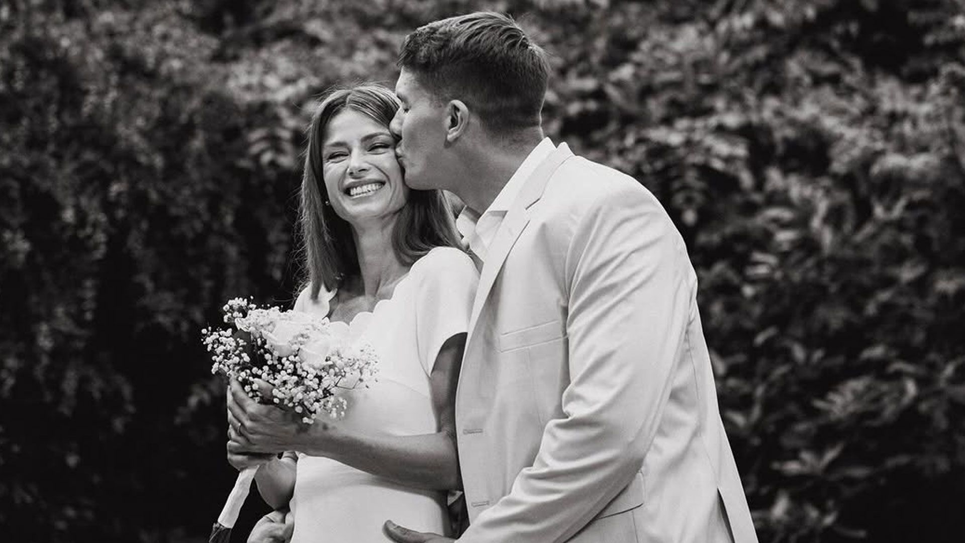 Camila Giorgi e Andreas Pasutti in una foto in bianco e nero | Instagram: @camila_giorgi_official