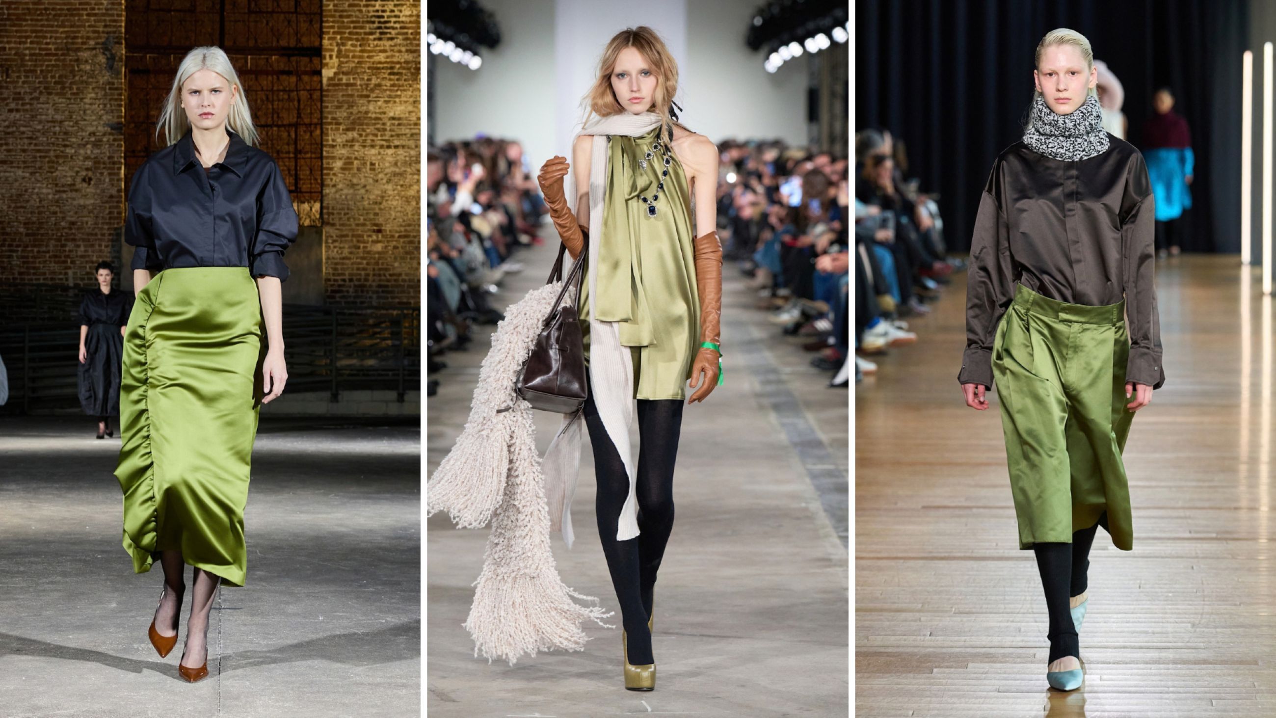 Da sinistra: Tibi, 7 For All Mankind, Sa Su Phi Autunno/Inverno 2026-2027