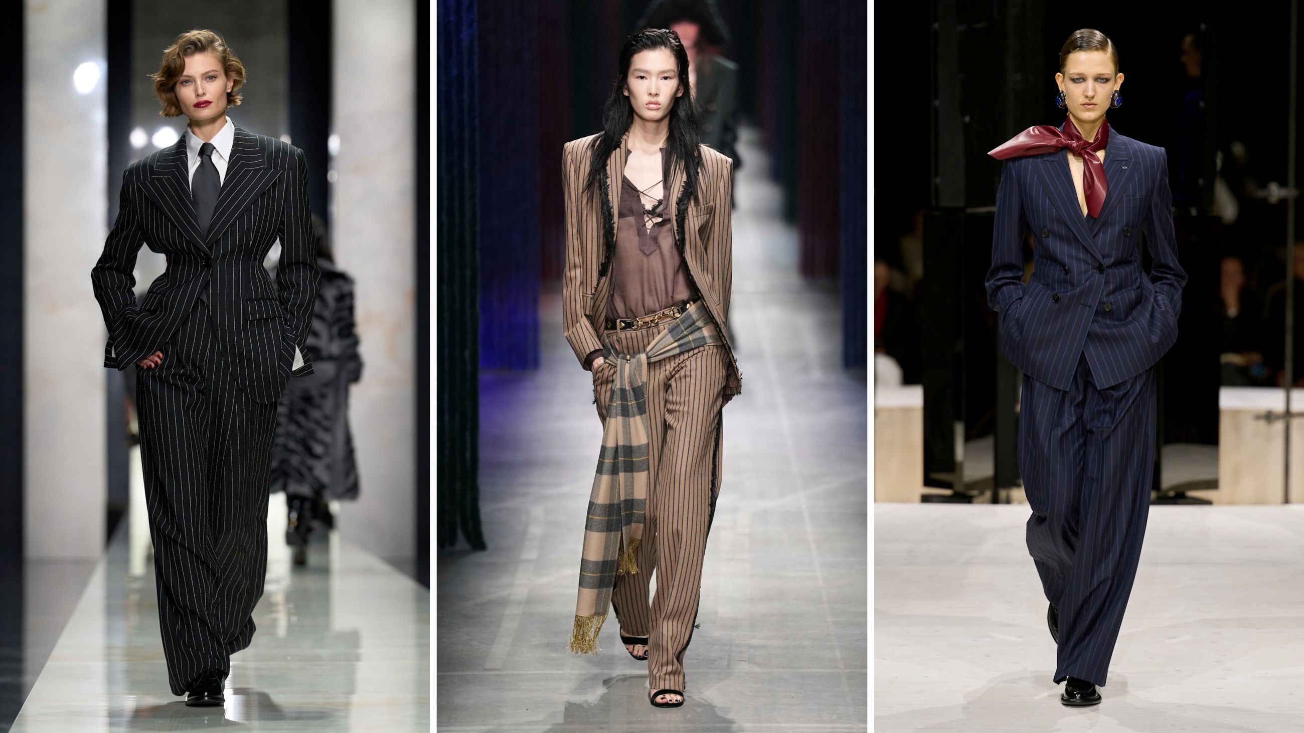 Sfilate FW26: da sinistra Dolce&Gabbana; Etro; Givenchy - Credits: Launchmetrics.com/Spotlight