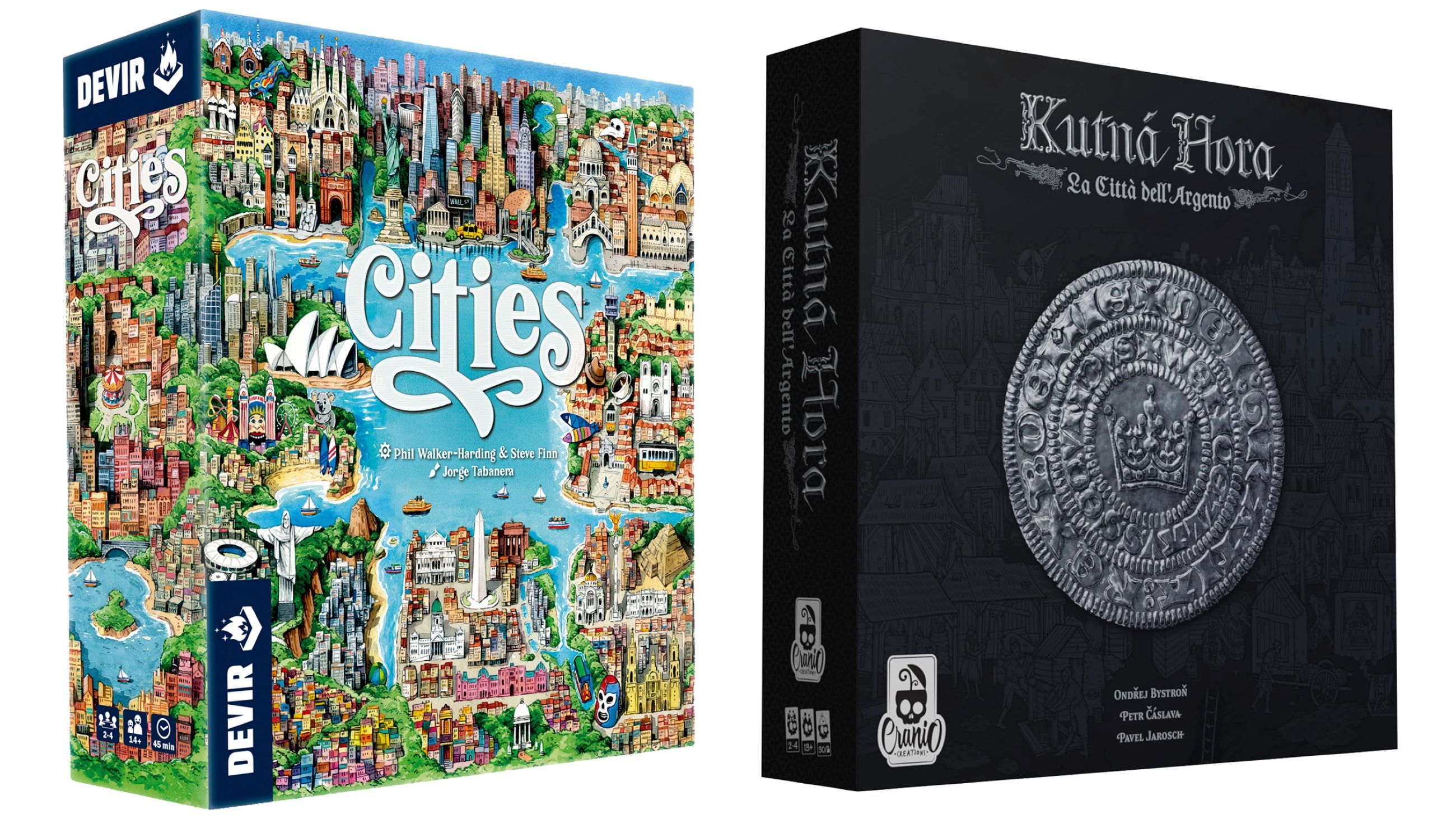 Gioco da tavolo Cities (Devir Italia); Kutná Hora (Cranio Creations) – Credits: Courtesy press office
