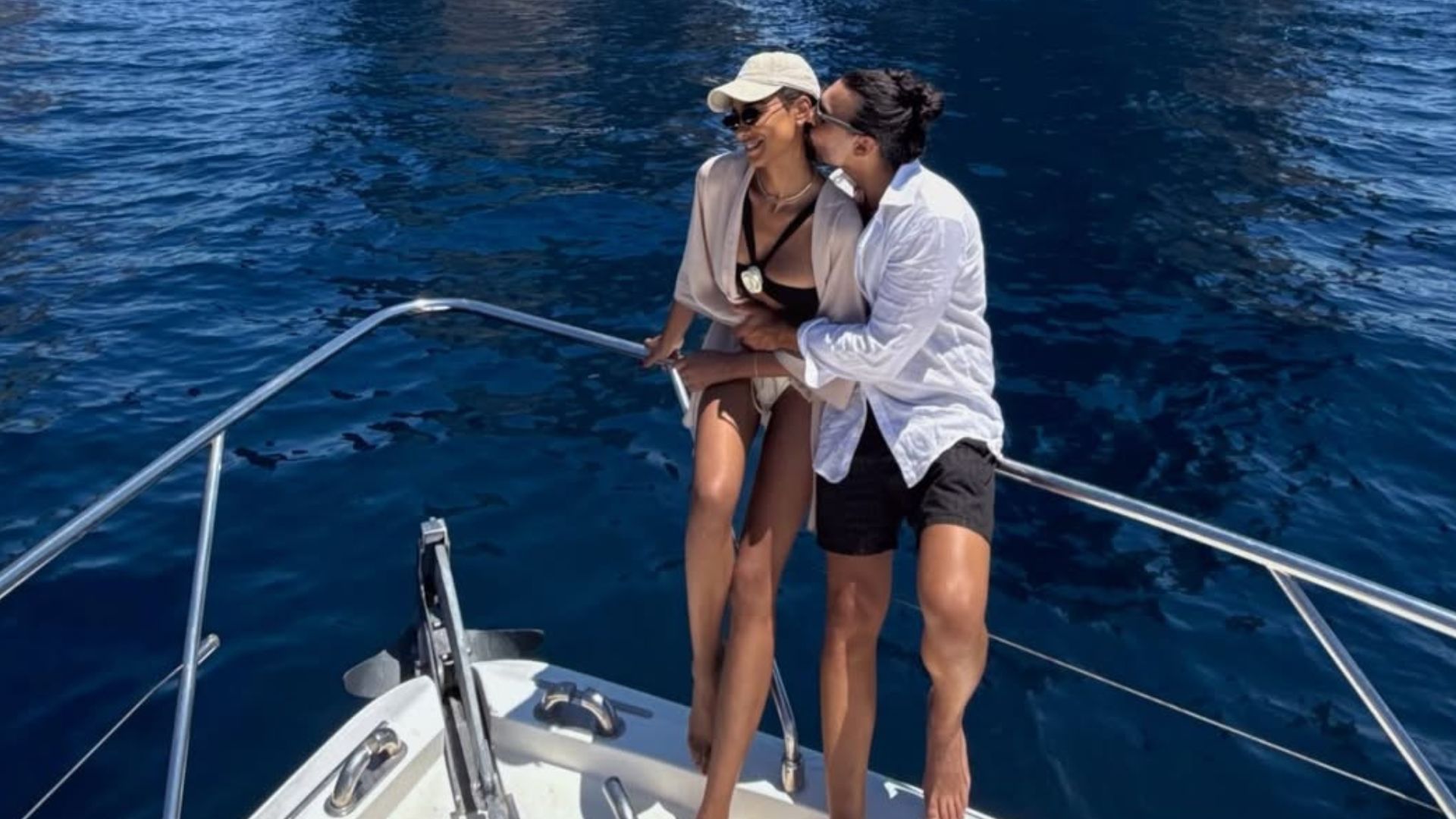 Samira Lui con il fidanzato Luigi Punzo 