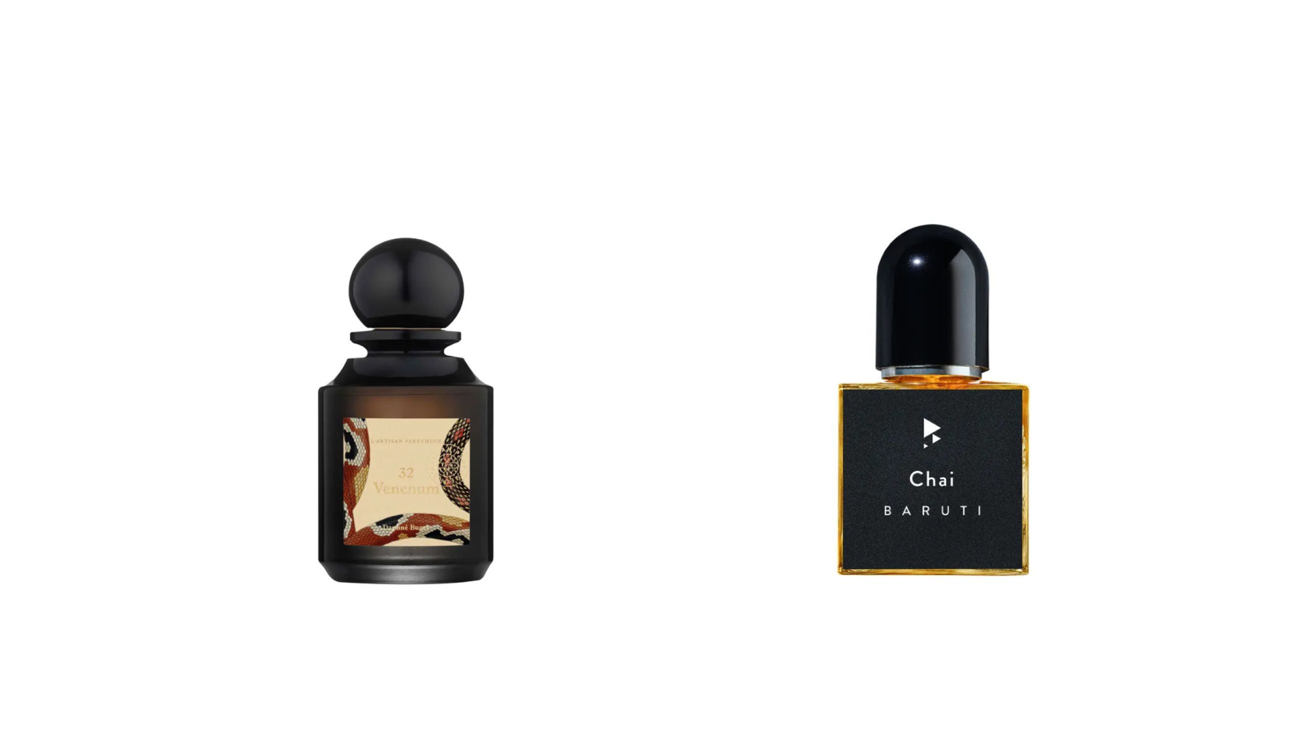 L'Artisan Parfumeur, Venenum; Baruti, Chai - Courtesy Press Office