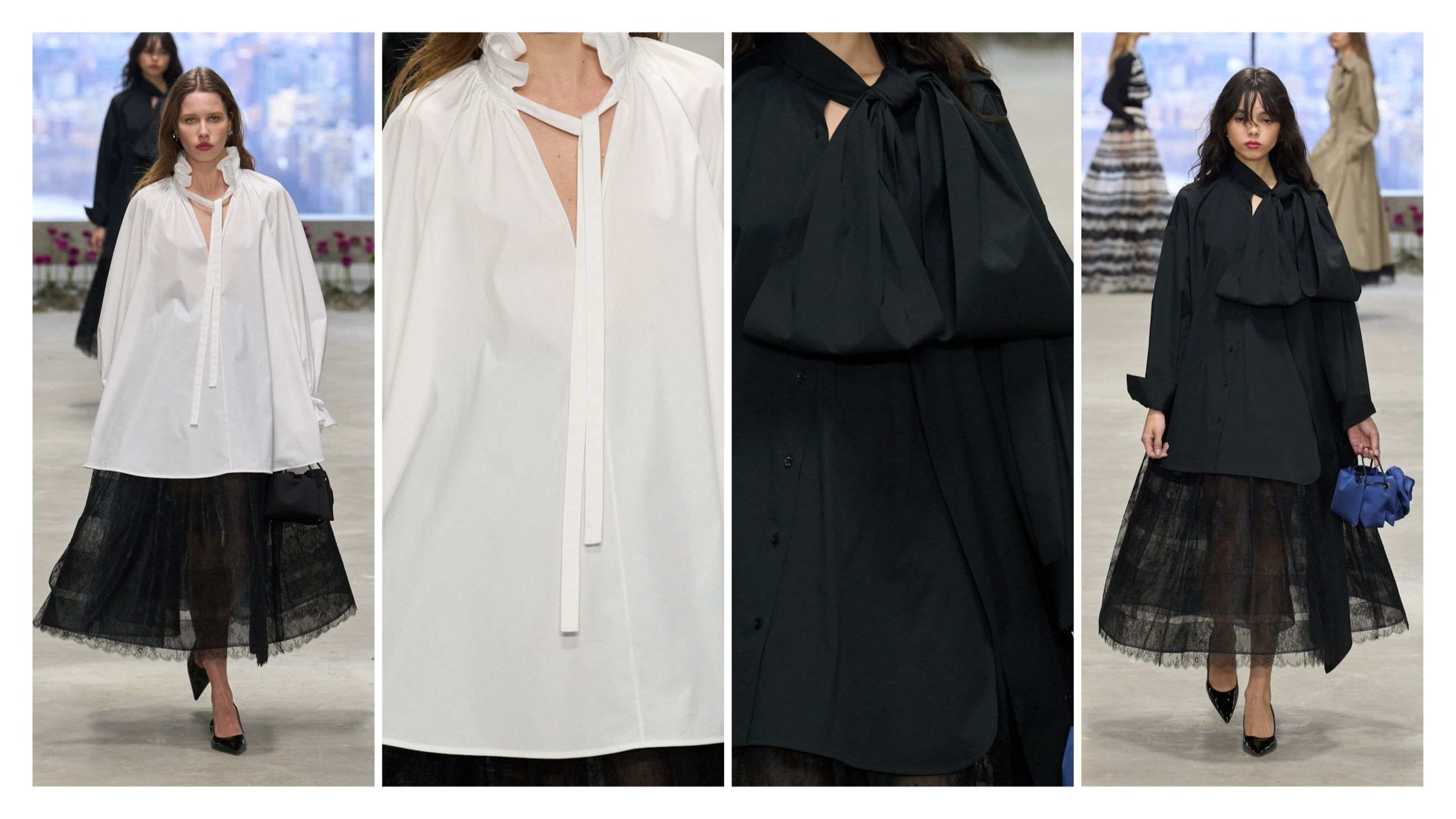 Alcuni look dalla sfilata di Carolina Herrera FW2526 - Credits: Launchmetrics.com/Spotlight