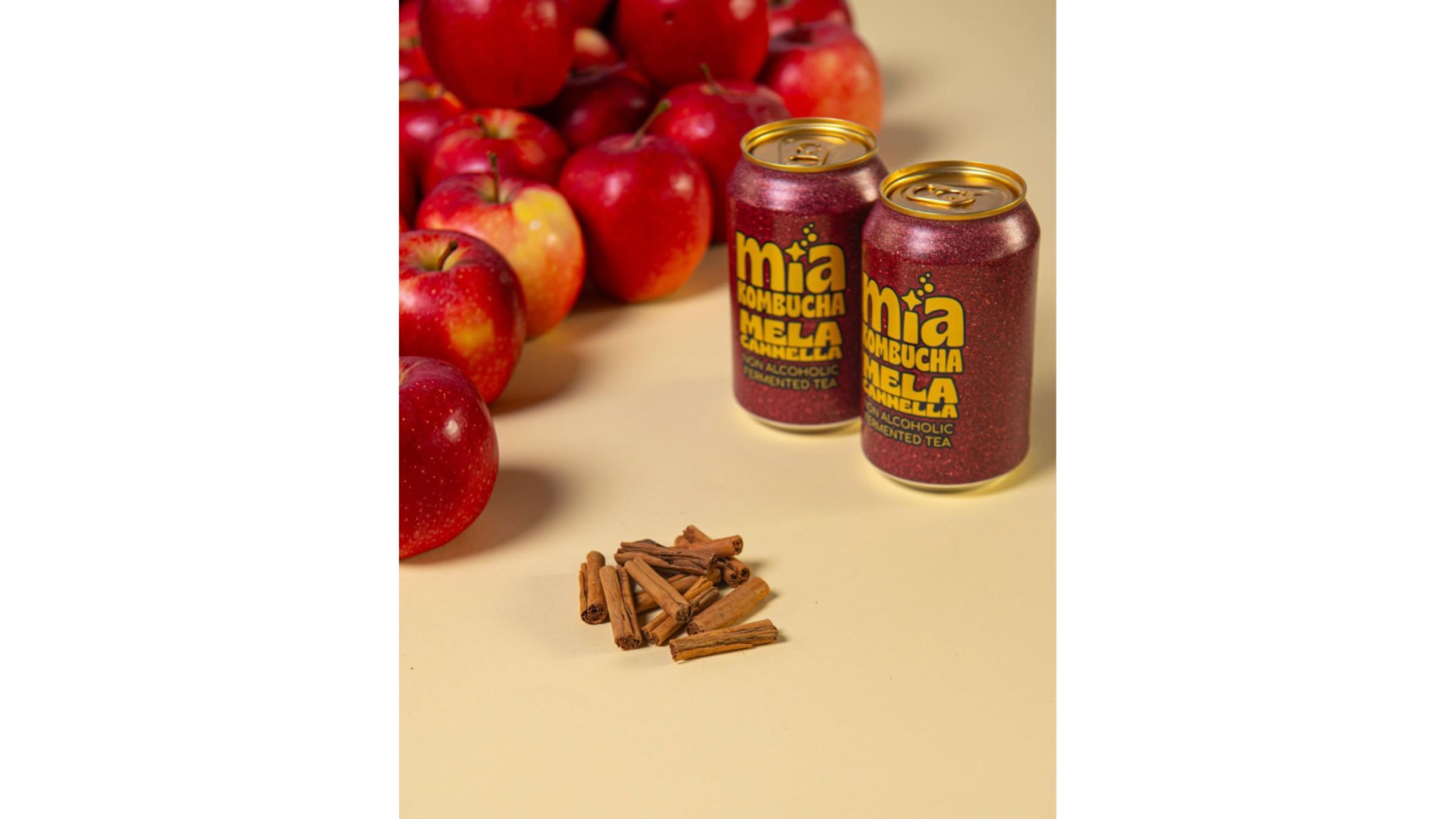 Una delle nuove varianti di Mia Kombucha alla cannella - Crediti: Instagram Mia Kombucha
