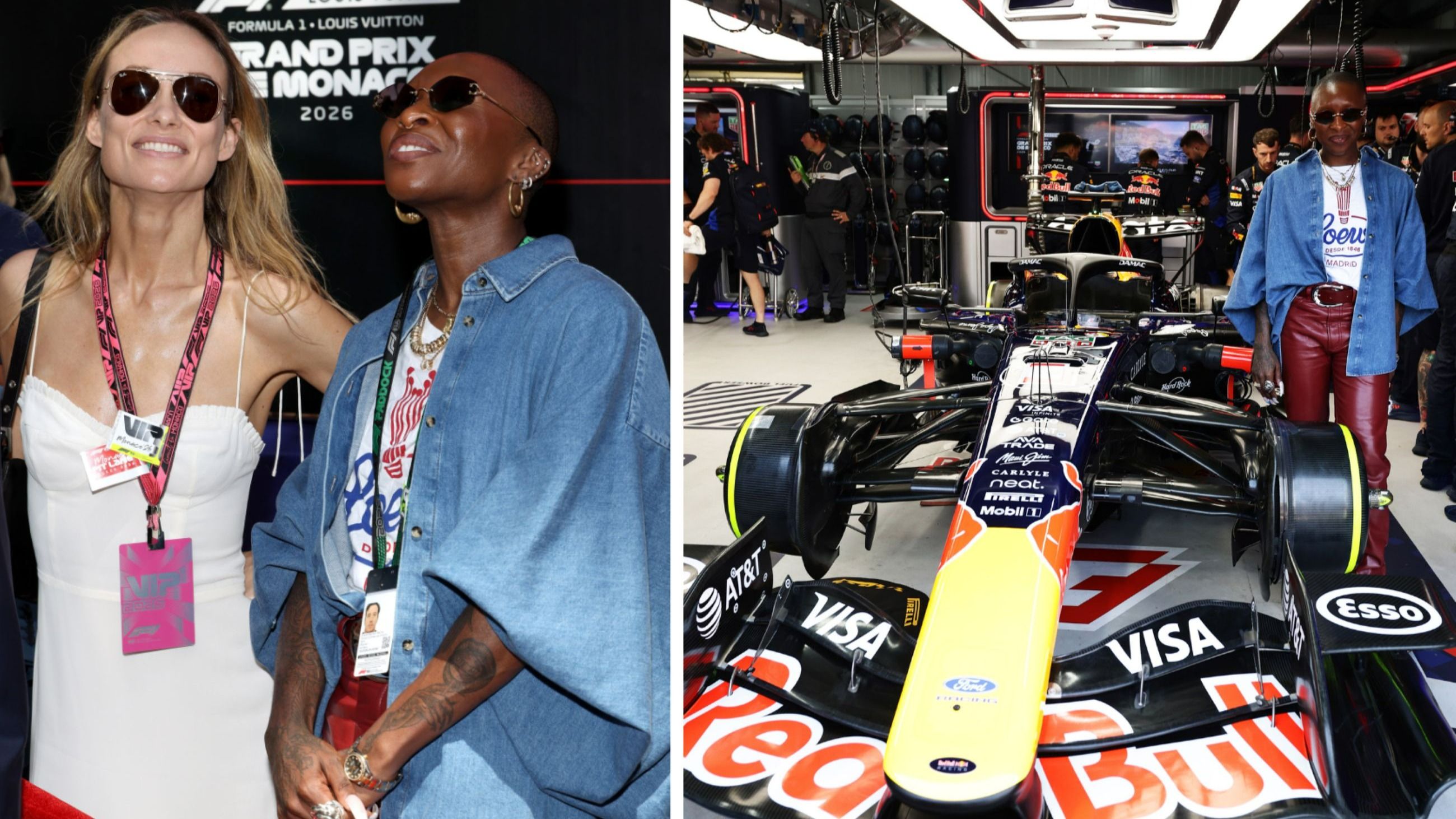 Cynthia Erivo e Olivia Wilde al Gran Premio di Formula 1 di Monaco - Credits Getty Images