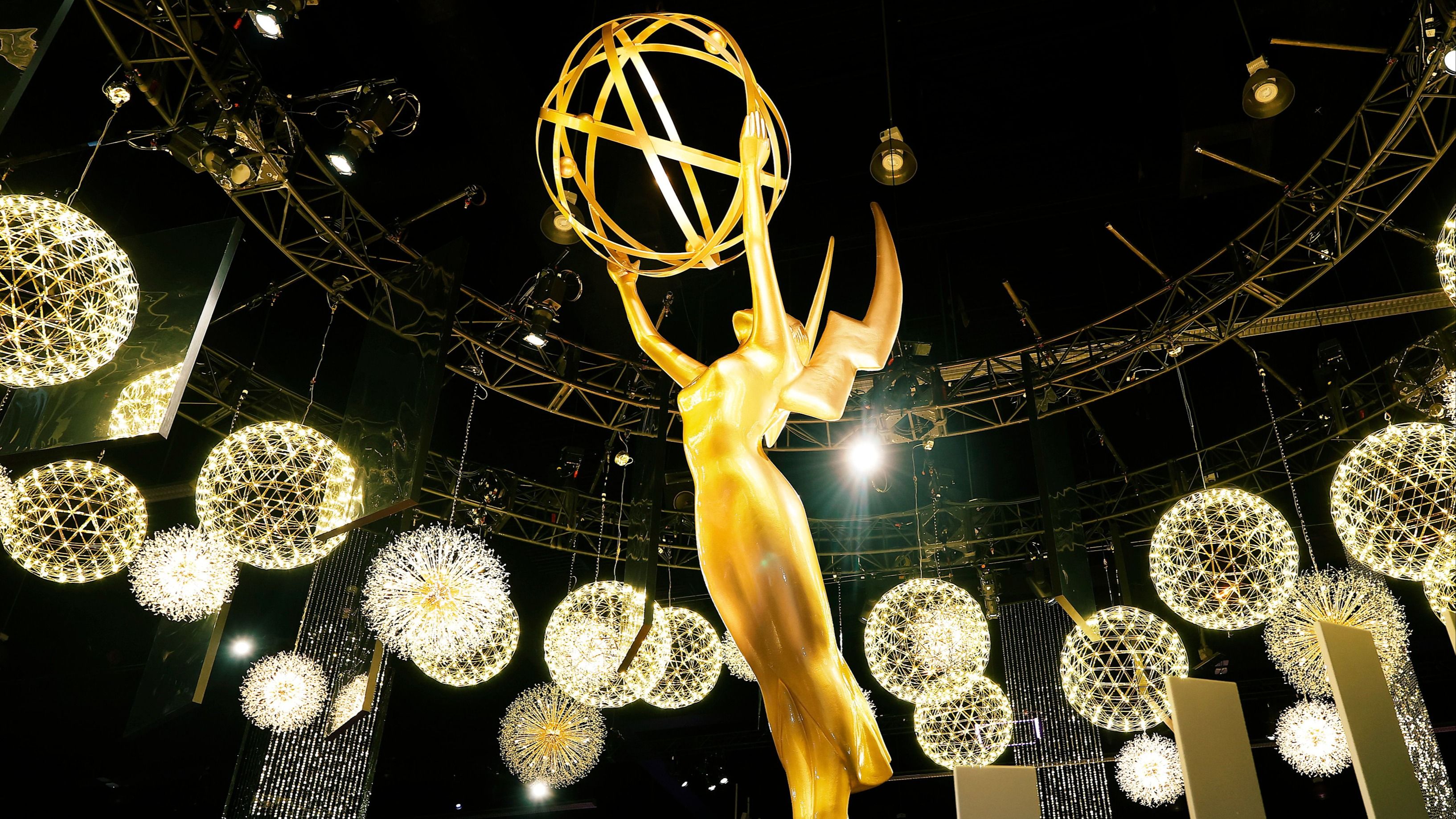 Un'immagine della statua degli Emmy durante la 77esima edizione dell-evento, il 14 settembre 2025