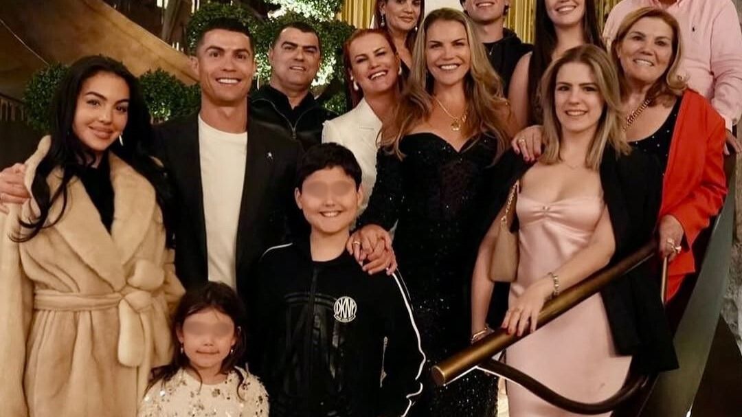 Cristiano Ronaldo, uno scatto durante la sua festa di compleanno.