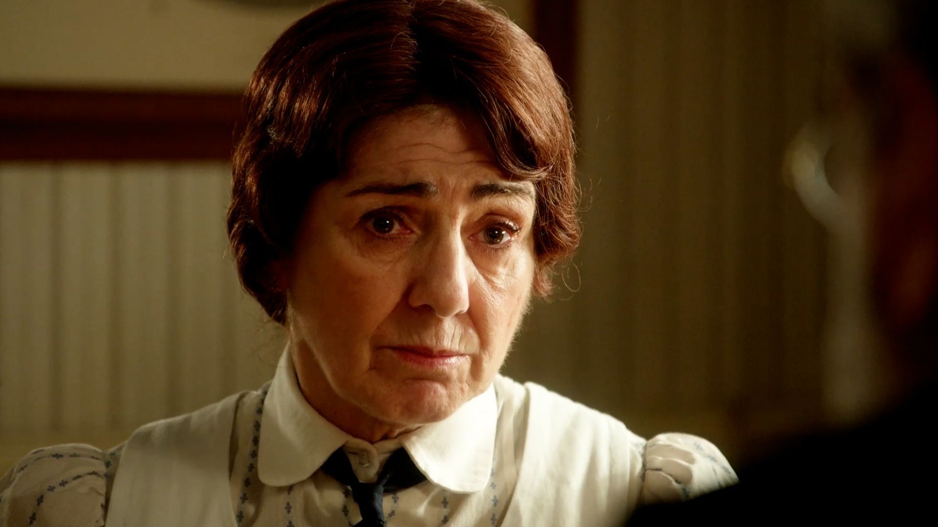 Arantxa Aranguren (Emilia) in una scena de La Promessa