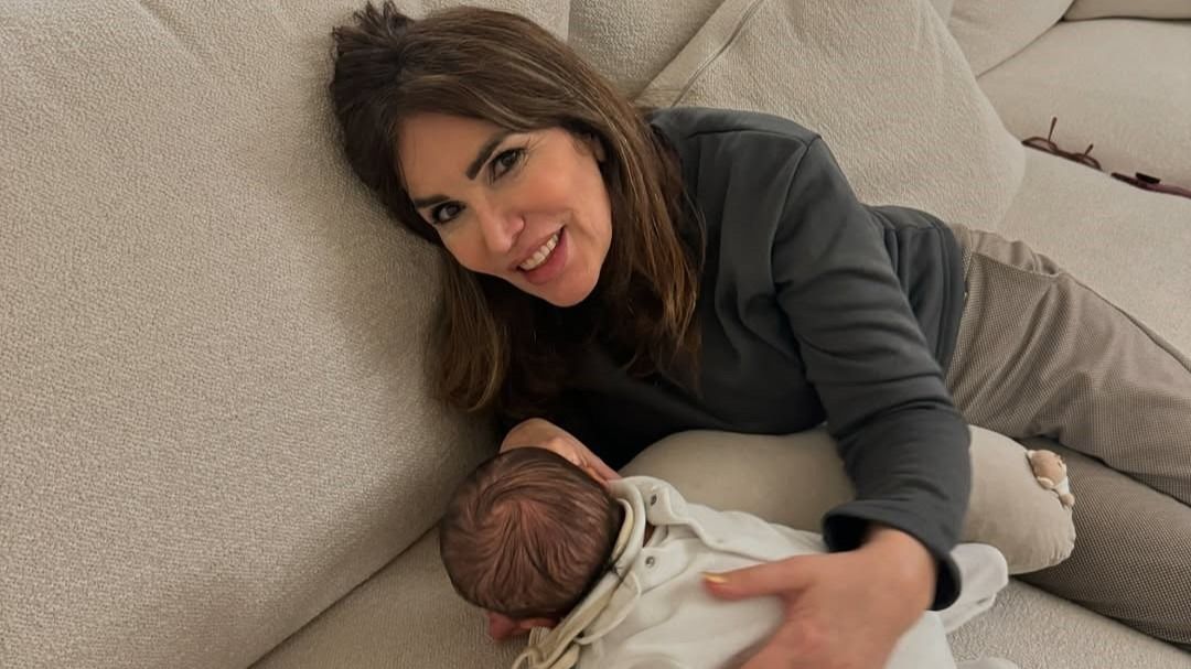 Fariba Tehrani con il nipotino Kian