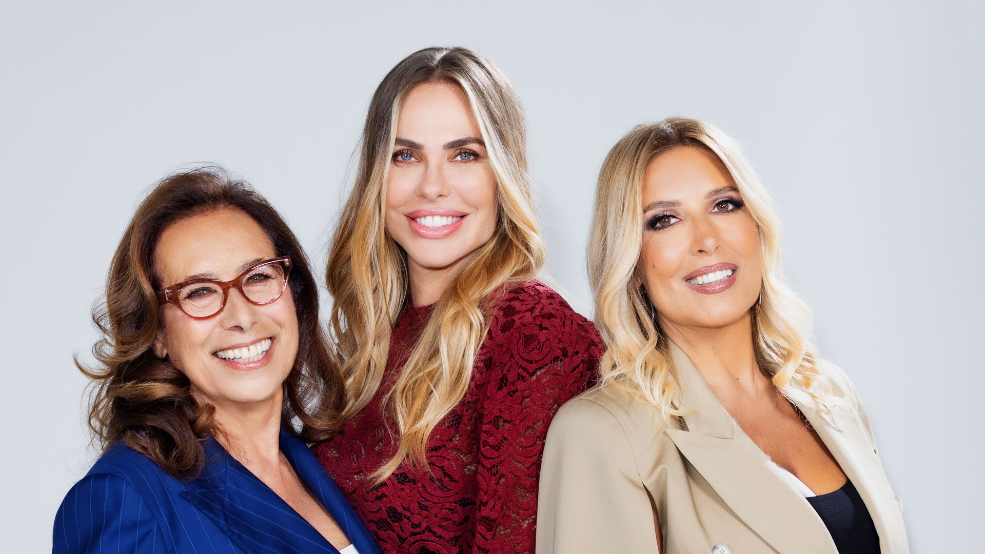 Ilary Blasi con Cesara Buonamici e Selvaggia Lucarelli