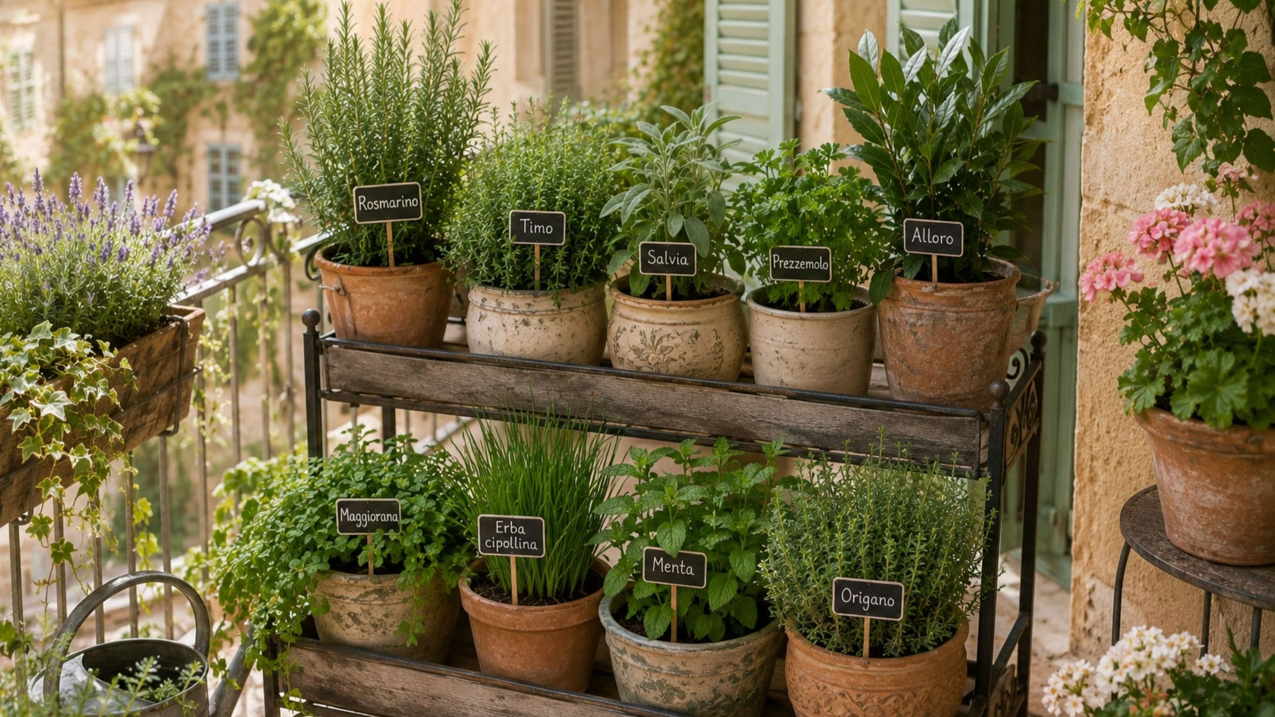 Rosmarino, timo, menta, origano: le aromatiche sul balcone sono il primo passo verso il pollice verde e profumano anche la cucina