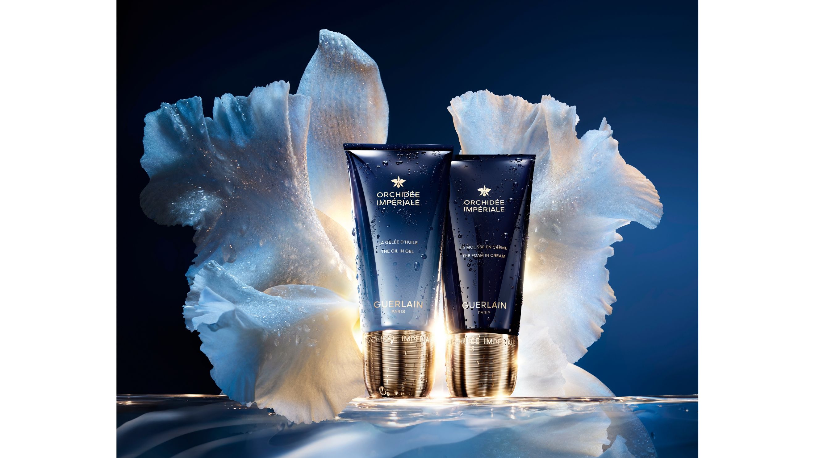 Guerlain, Orchidée Impériale: La Gelée d'Huile, La Mousse en Crème 
Credit: courtesy press office