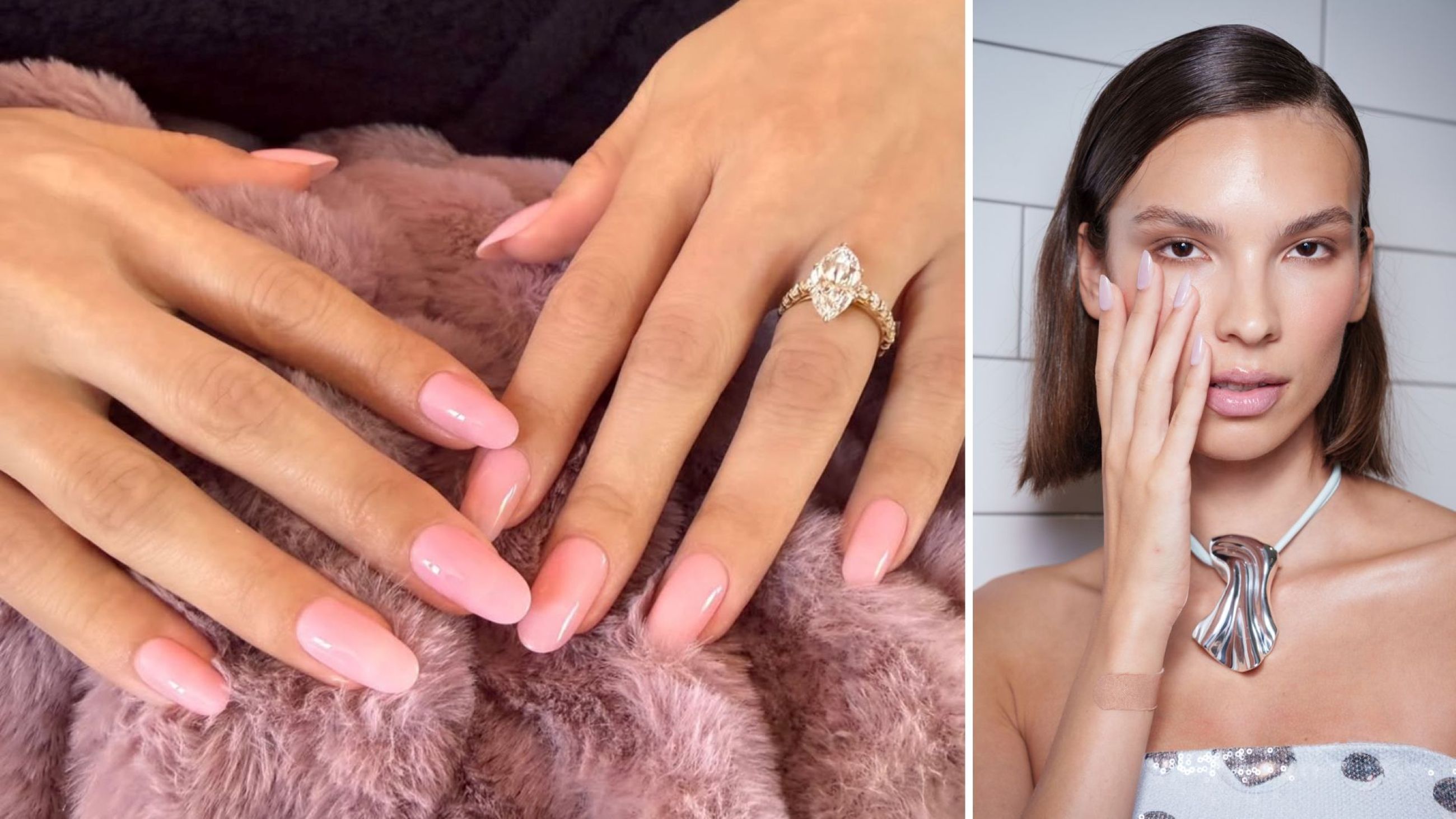 Milky Nails - Credits: Instagram @Tom Bachik per Selena Gomez; Kate Barton SS26