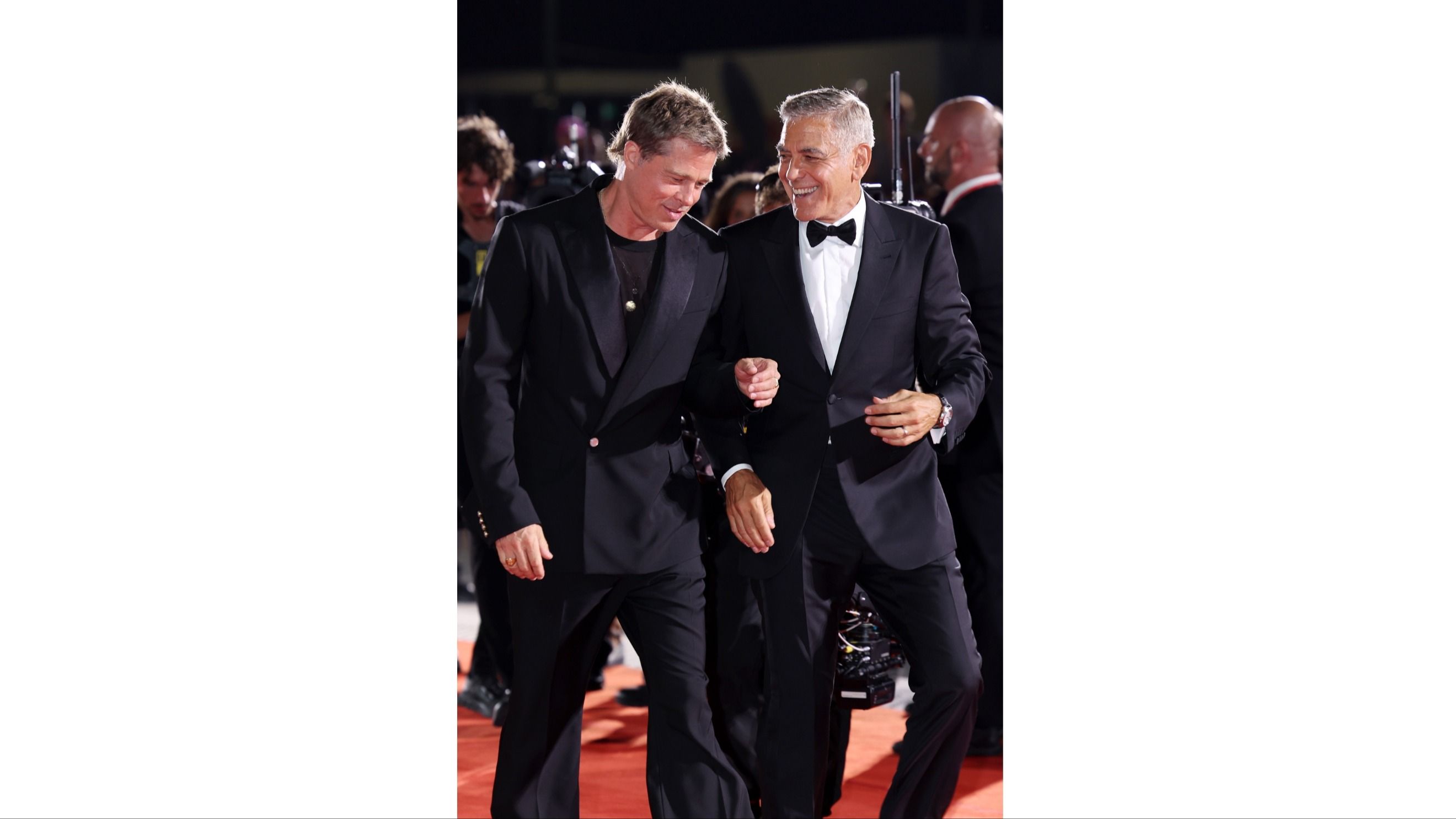 George Clooney e Brad Pitt Credit Getty Images