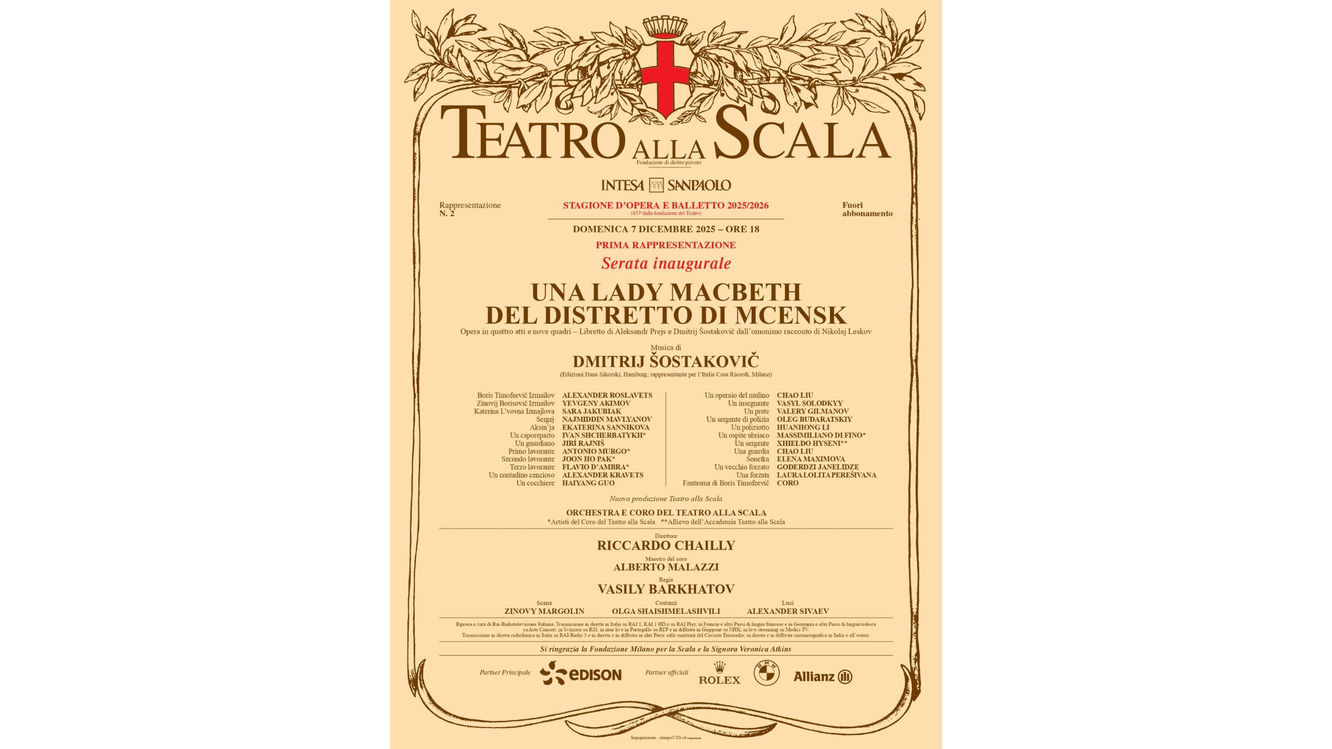 Locandina di Lady Macbeth del Distretto di Mcensk - Courtesy Press Office