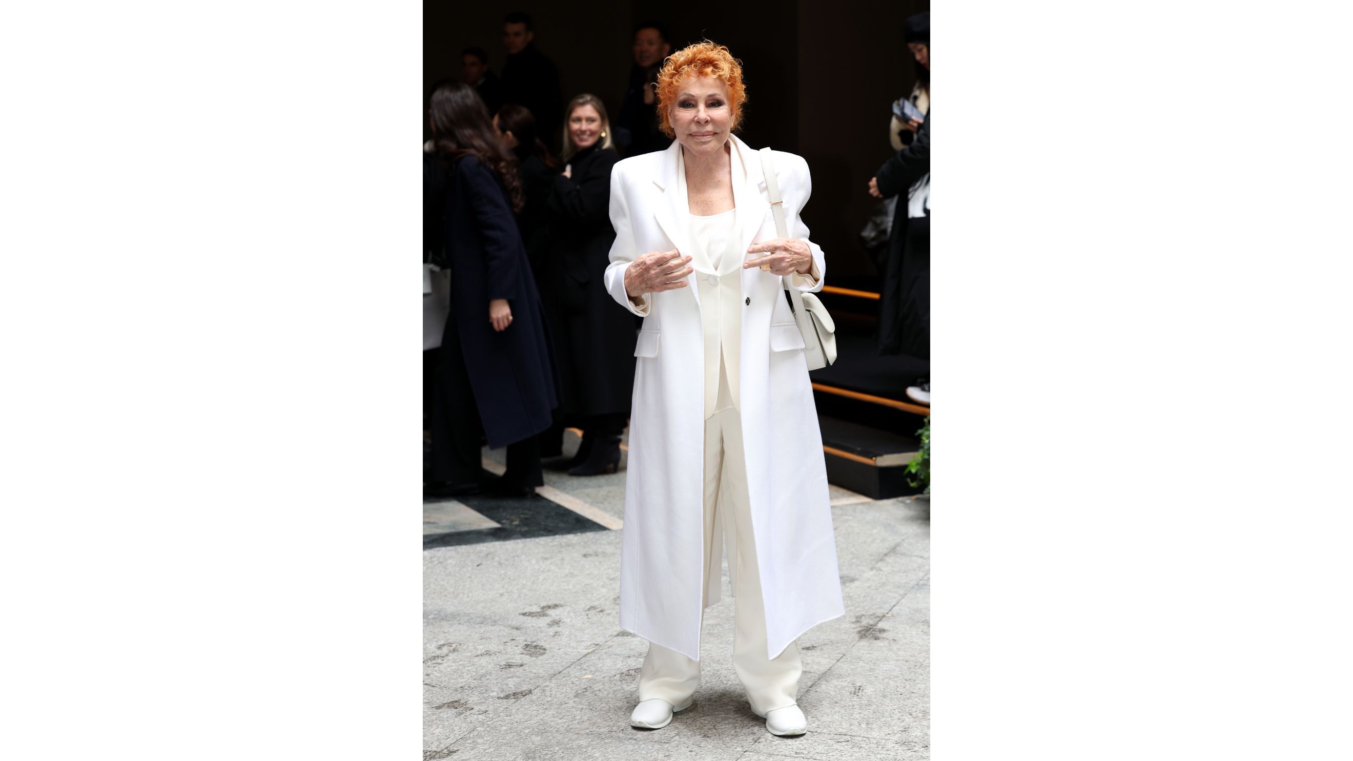 Ornella Vanoni è vista in prima fila alla sfilata di moda di Giorgio Armani durante la Milano Fashion Week Womenswear Autunno/Inverno 2023/2024 il 26 febbraio 2023 a Milano, Italia - Credits: Getty Images