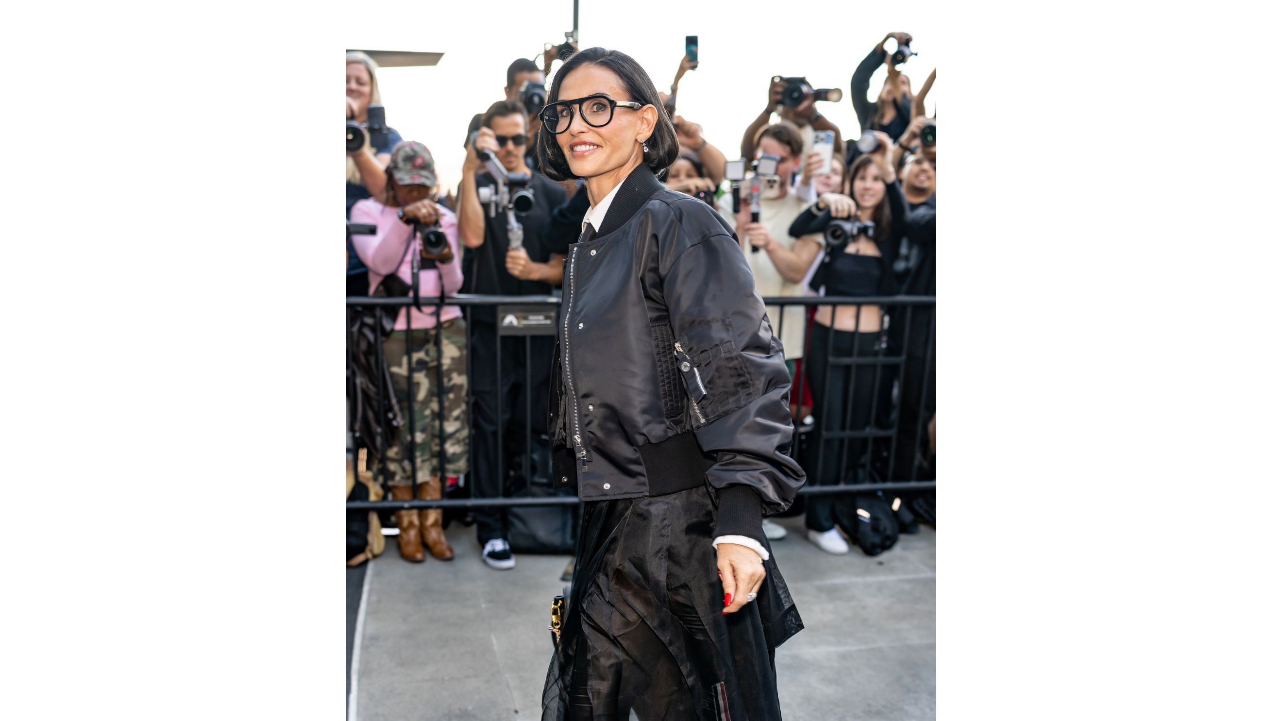 L'attrice Demi Moore partecipa alla sfilata Primavera/Estate 2027 di Thom Browne durante la New York Fashion Week, presso The Shed a Hudson Yards, il 15 settembre 2026 a New York - Credits: Getty Images