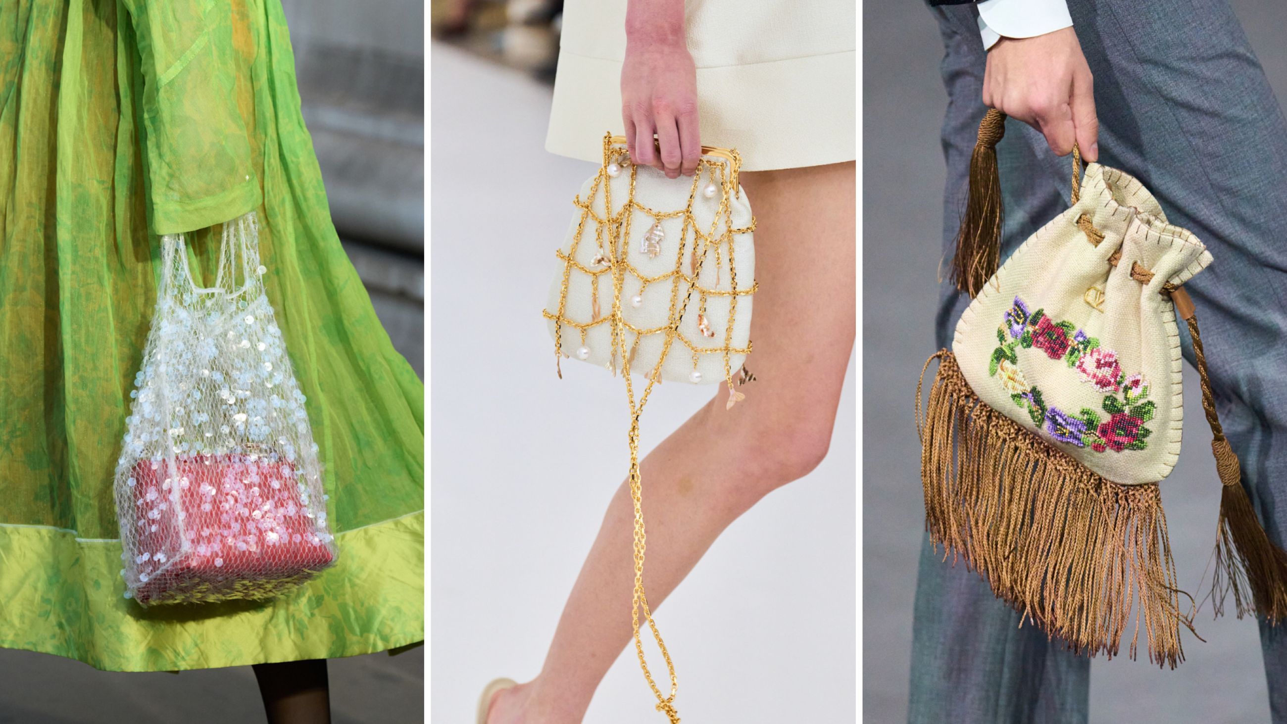Da sinistra: Erdem; Vivetta; Valentino SS26 SS26 - Credits Launchmetrics.com/Spotlight