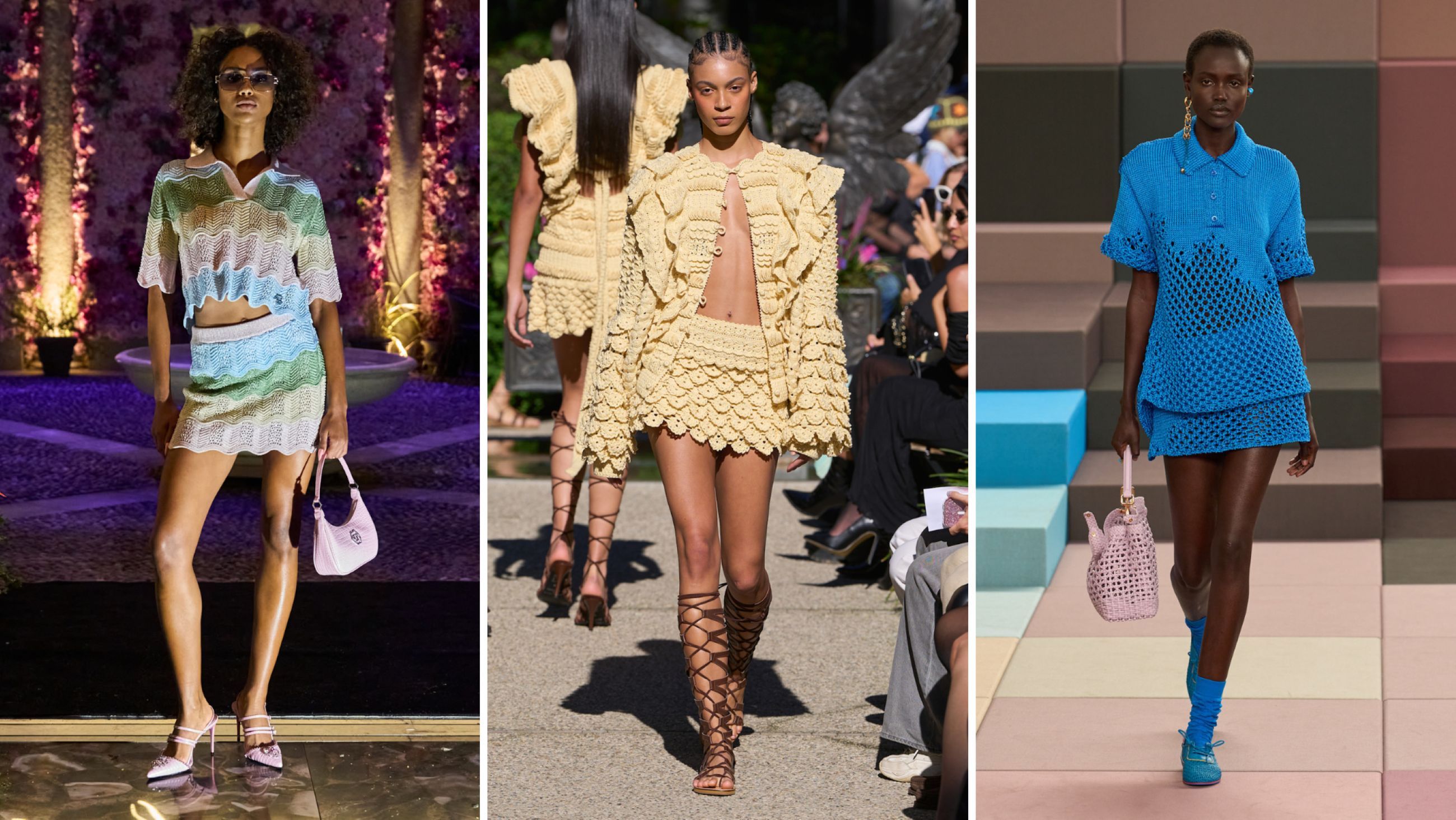 Da sinistra: Philipp Plein; J. Salinas; Fendi SS26 - Credits Launchmetrics.com/Spotlight