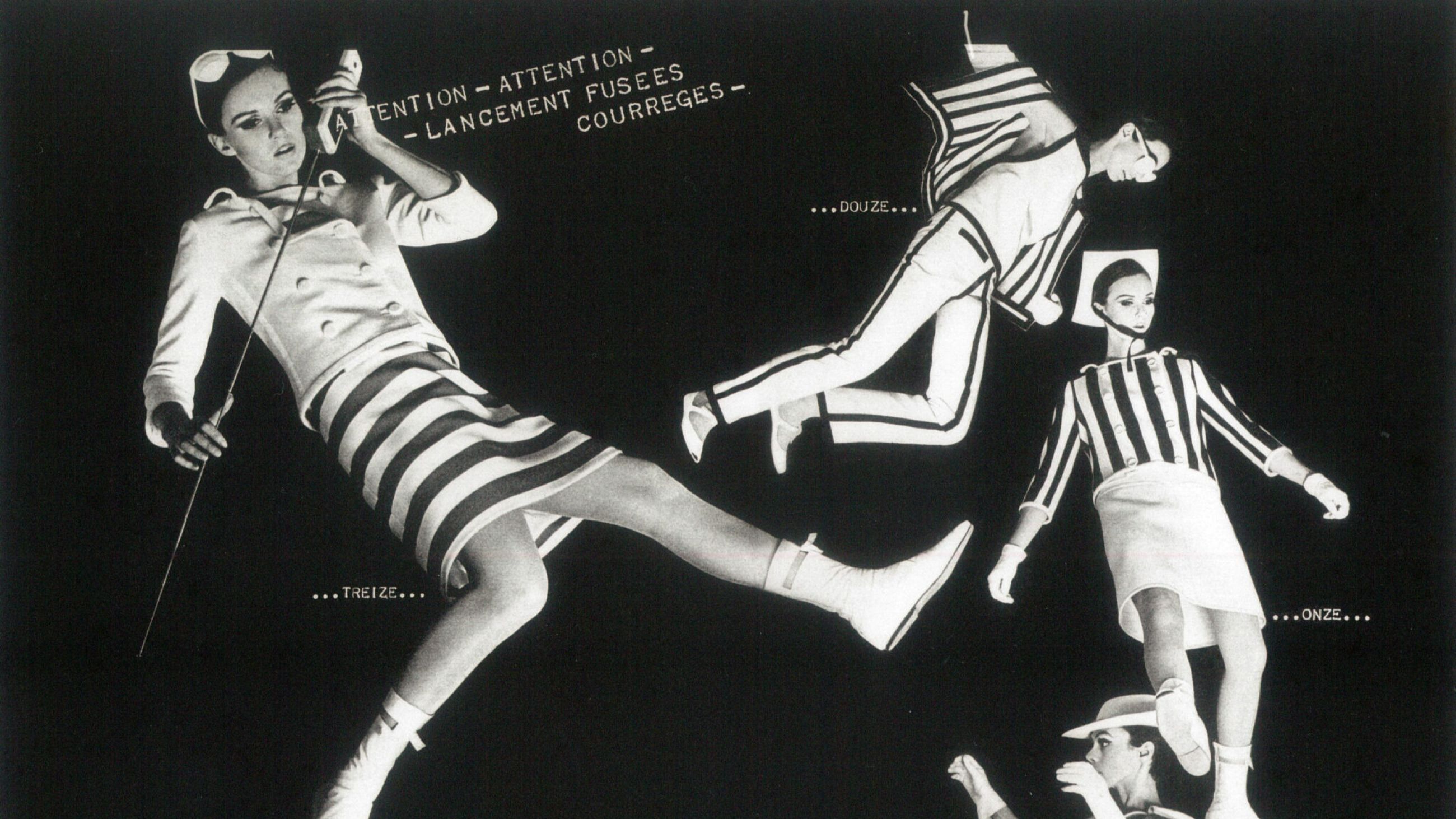 Peter Knapp, Collection Courrèges haute couture printemps-été 1965. Elle n°1002, mars 1965 © Peter Knapp / Courrèges - Credits: Courtesy Press Office 