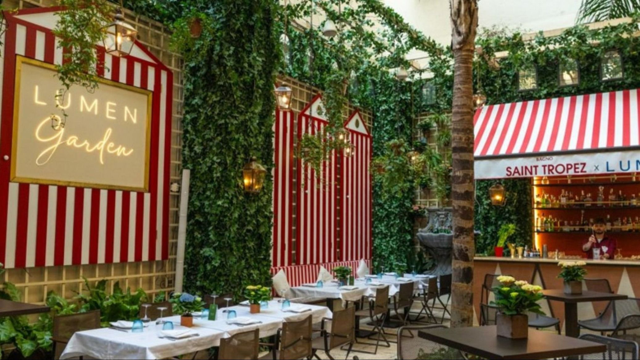 Il giardino nascosto del Lumen Garden a Roma, all'interno del S. Regis - Credits: Lumen Garden