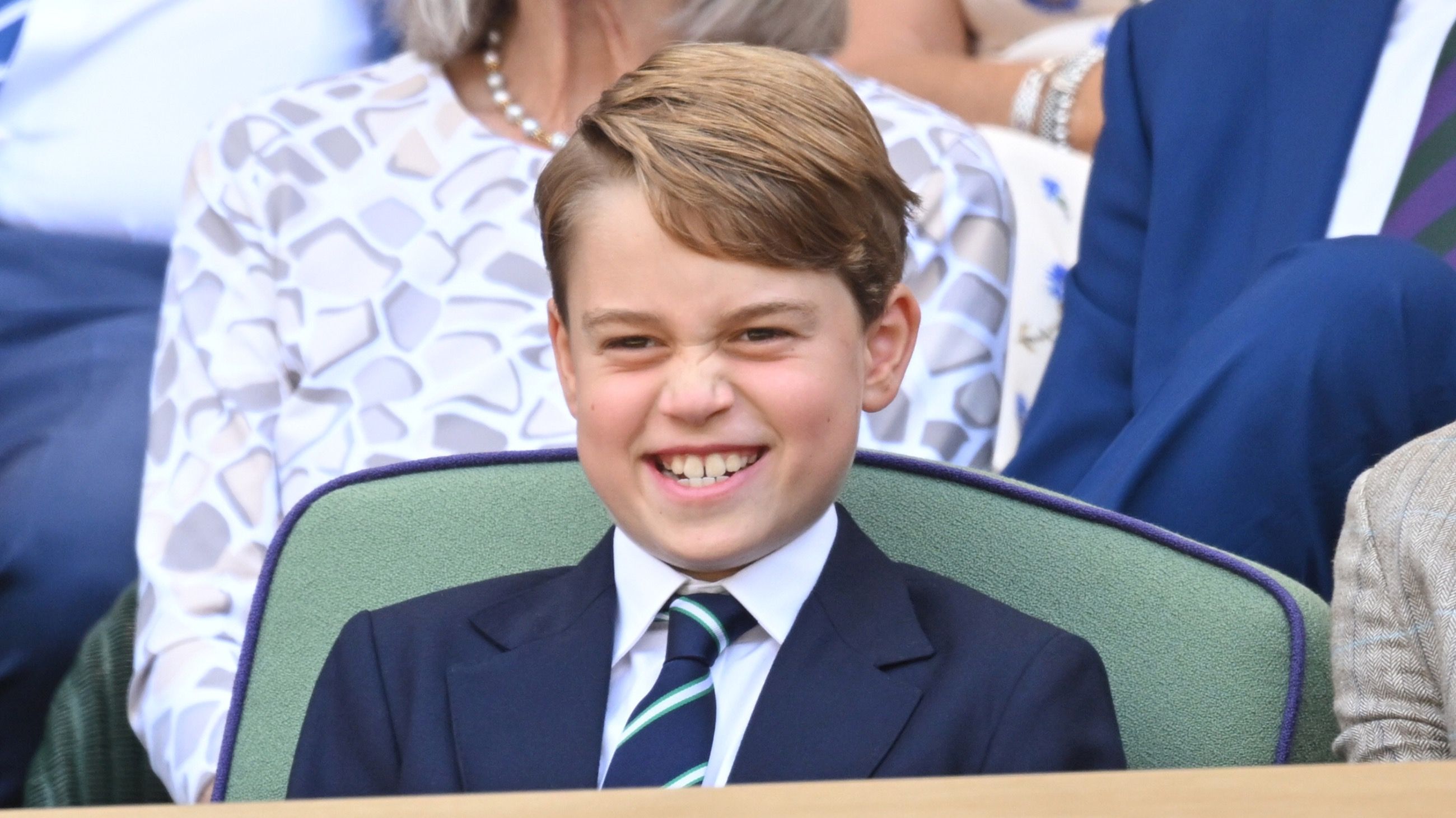 Il principe George sugli spalti di Wimbledon, 2022 - Credits Getty Images