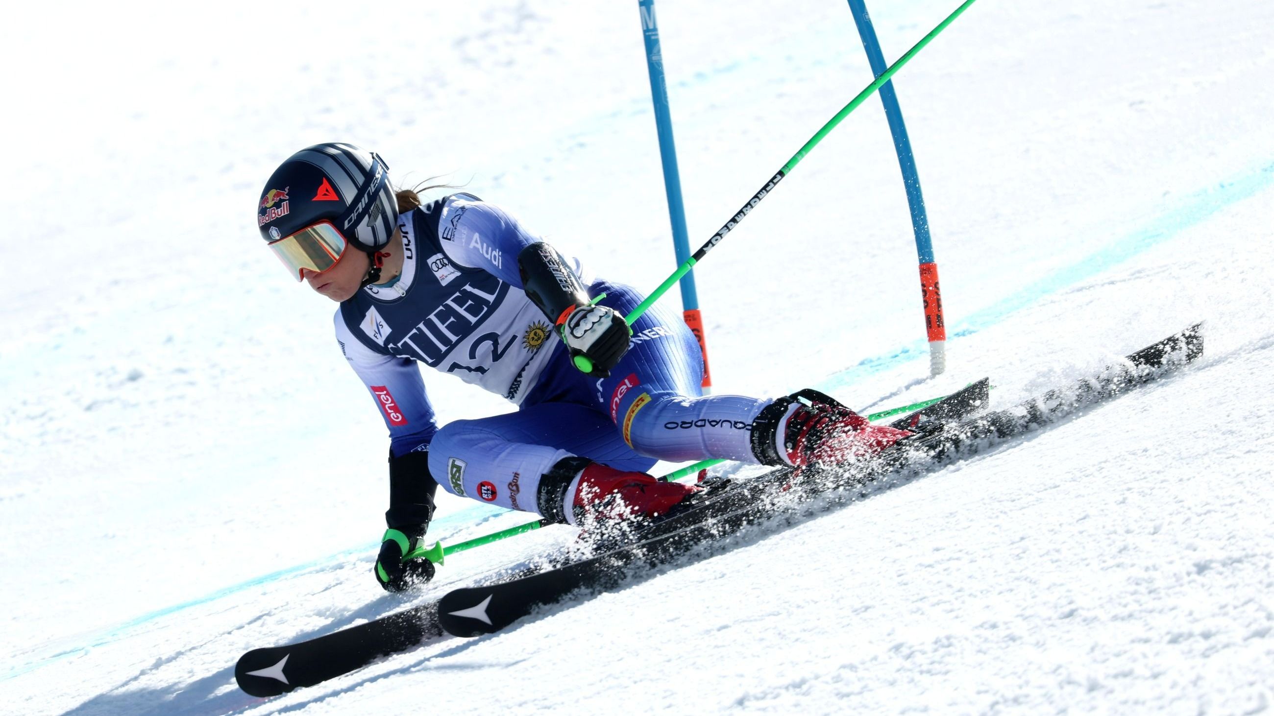 Sofia Goggia durante la finale dello Slalom Gigante alla Coppa del Mondo 2025 - Crediti: Getty Images