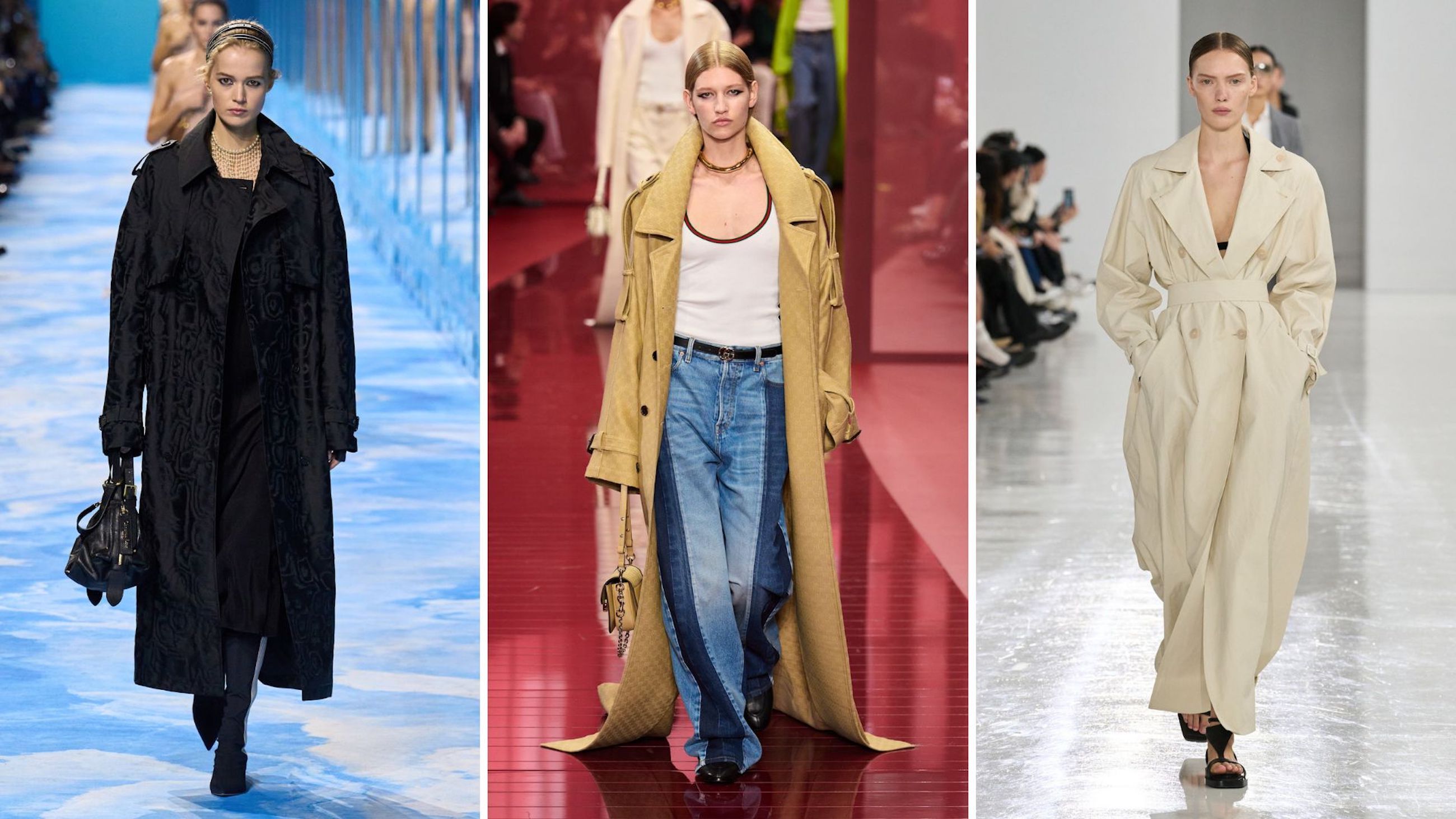 Da sinistra Dior, Gucci, Max Mara
Credit: Launchmetrics.com/Spotlight