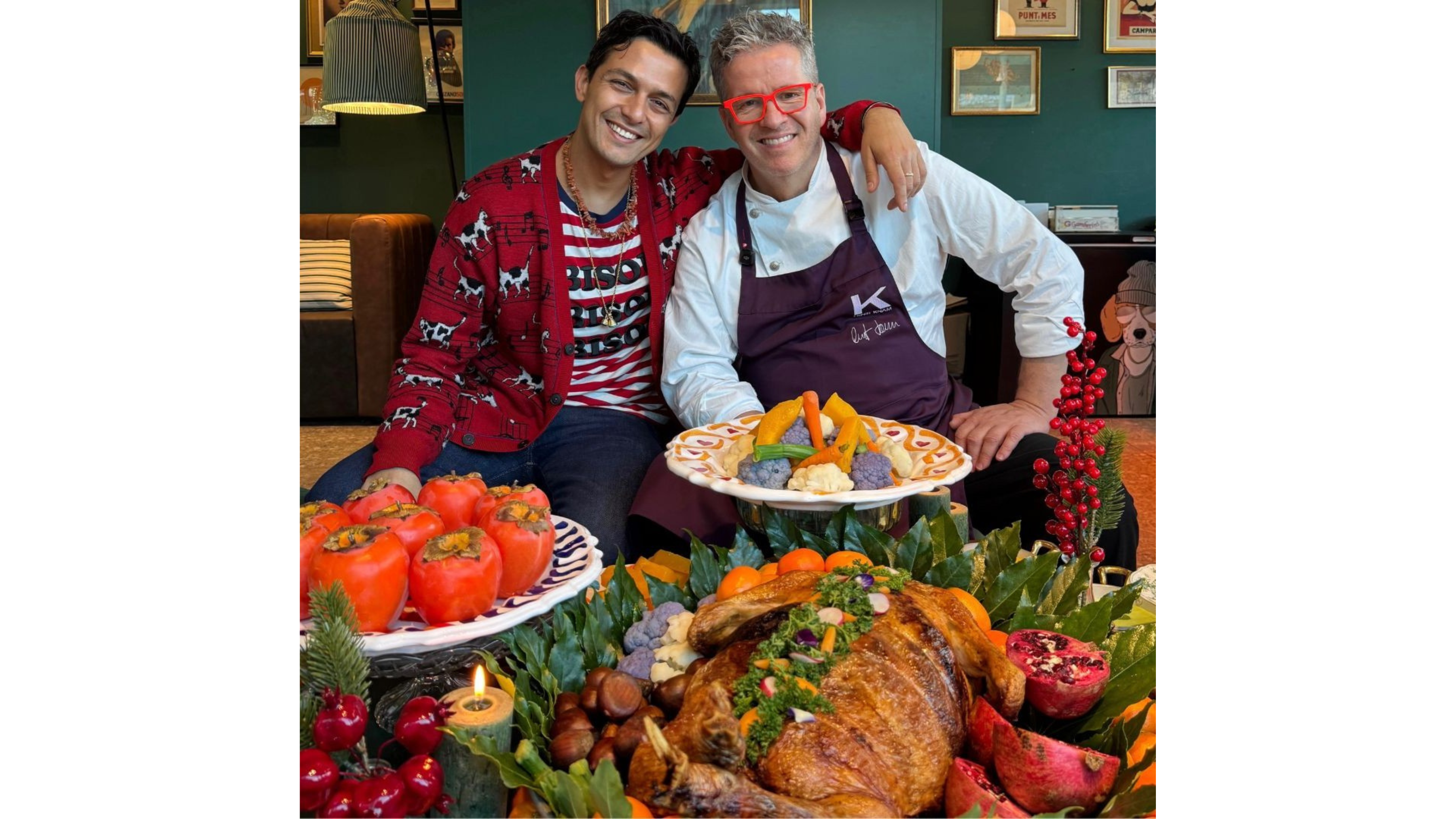 Alessandro Enriquez ed Ernst Knam - Credit: Courtesy Press Office

