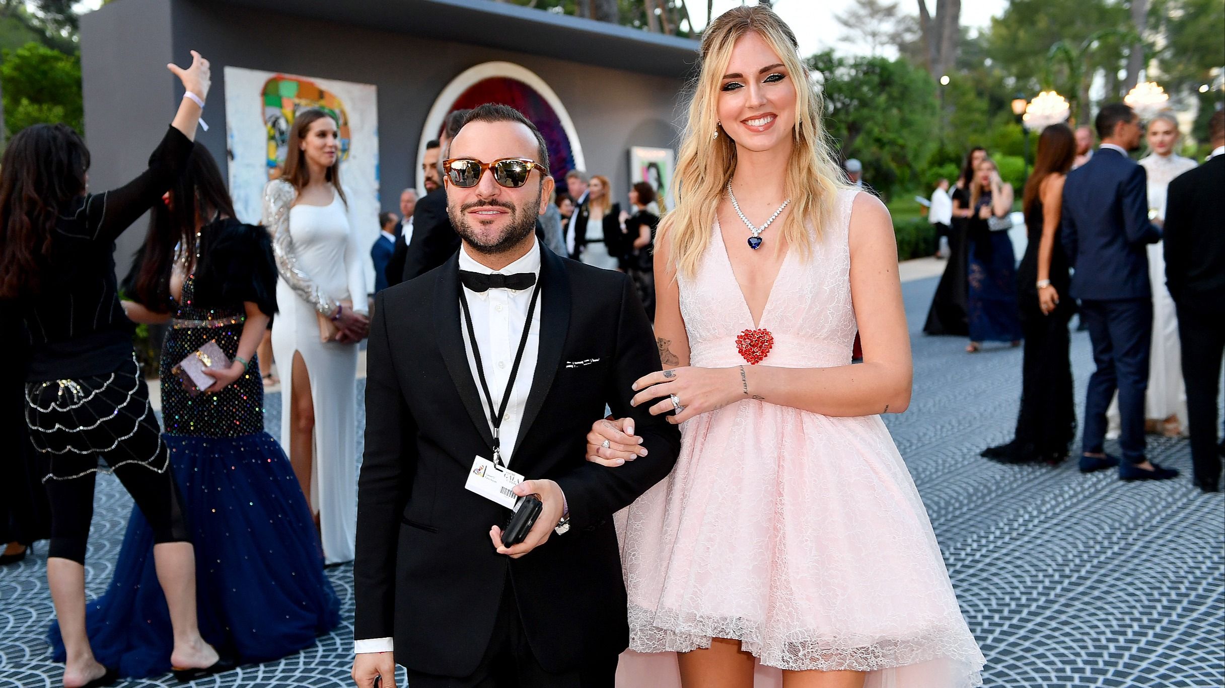 Fabio Maria Damato e Chiara Ferragni a Cannes nel 2019