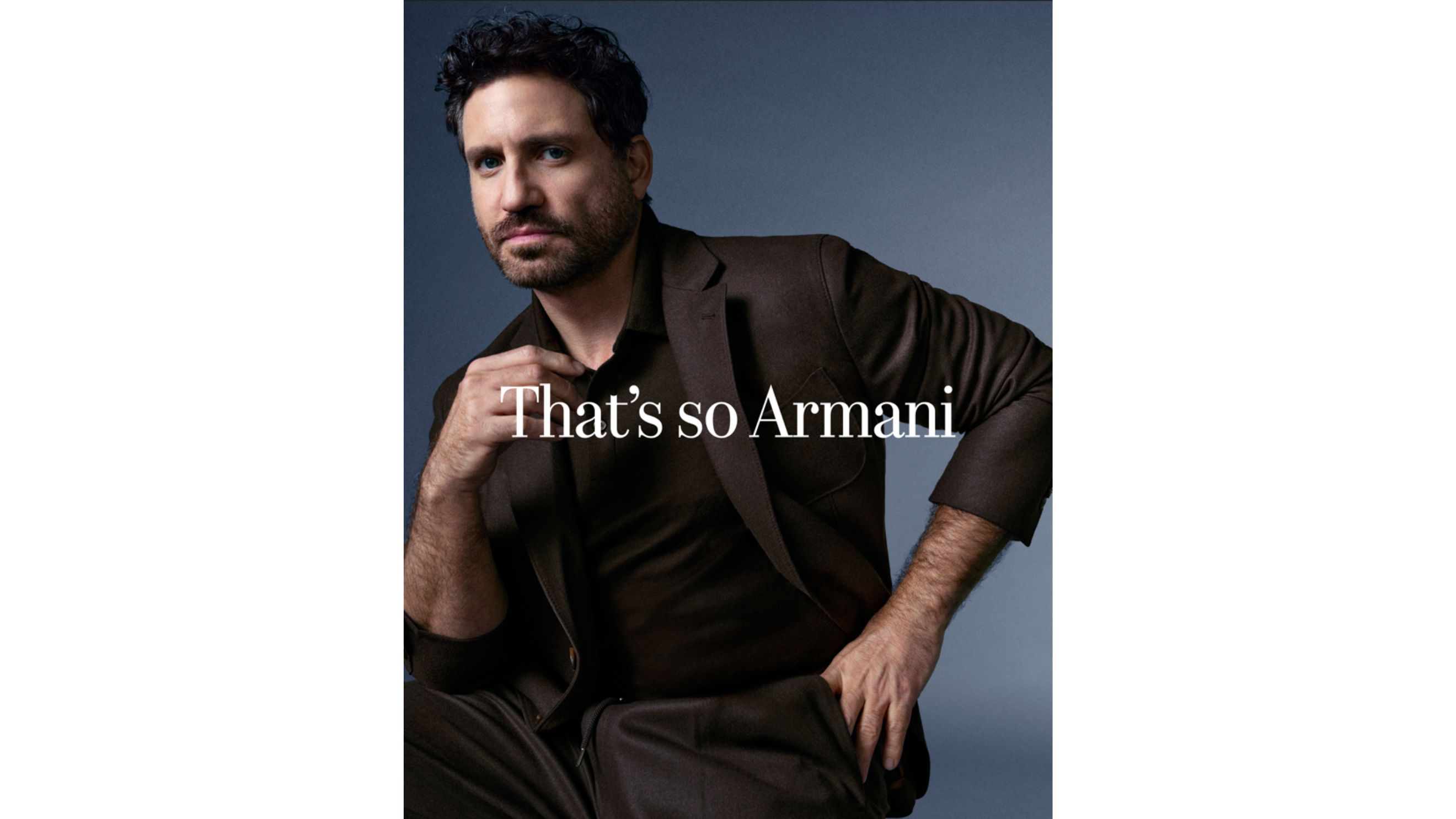 Campagna Armani That’s so Armani con Edgar Ramírez - Credits: Courtesy Press Office