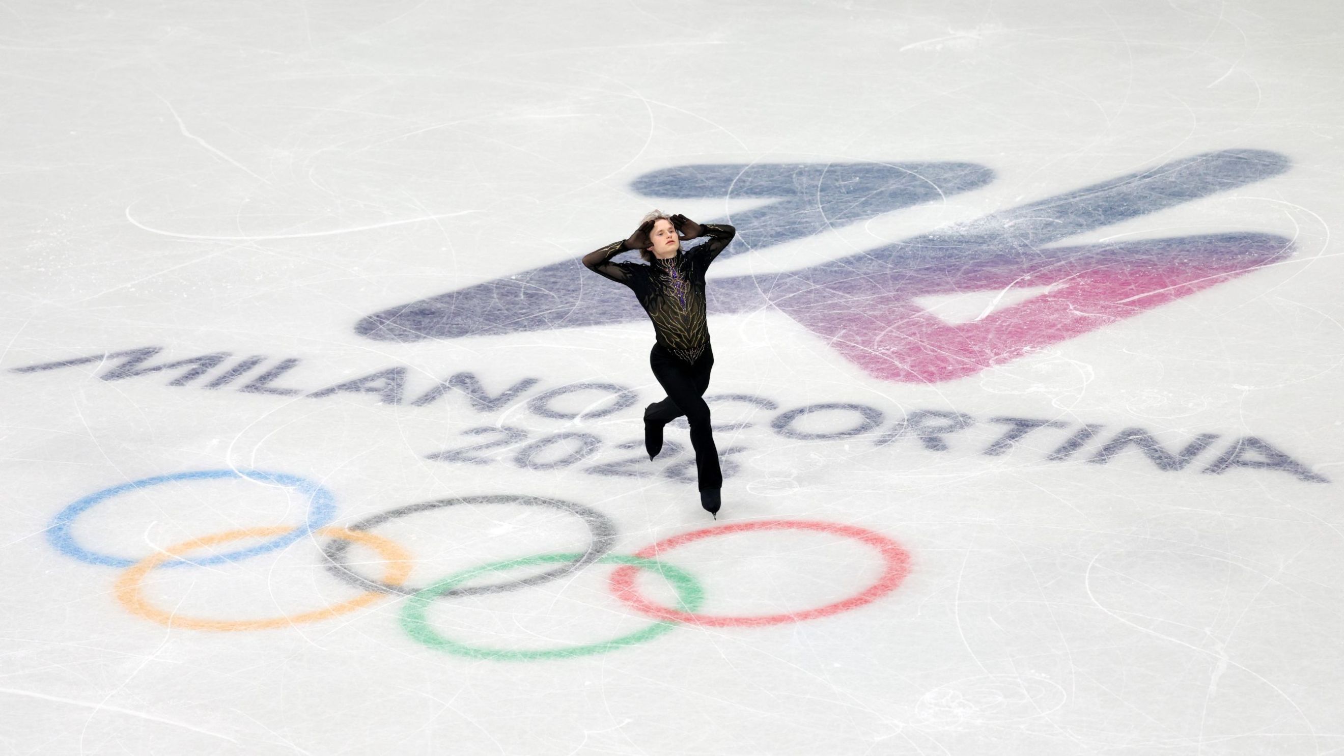 Ilia Malinin della squadra degli Stati Uniti compete nella gara di pattinaggio singolo maschile – programma libero, evento a squadre, nel secondo giorno dei Giochi Olimpici Invernali Milano Cortina 2026, alla Milano Ice Skating Arena, l’8 febbraio 2026 a Milano, Italia - Credits: Getty Images
