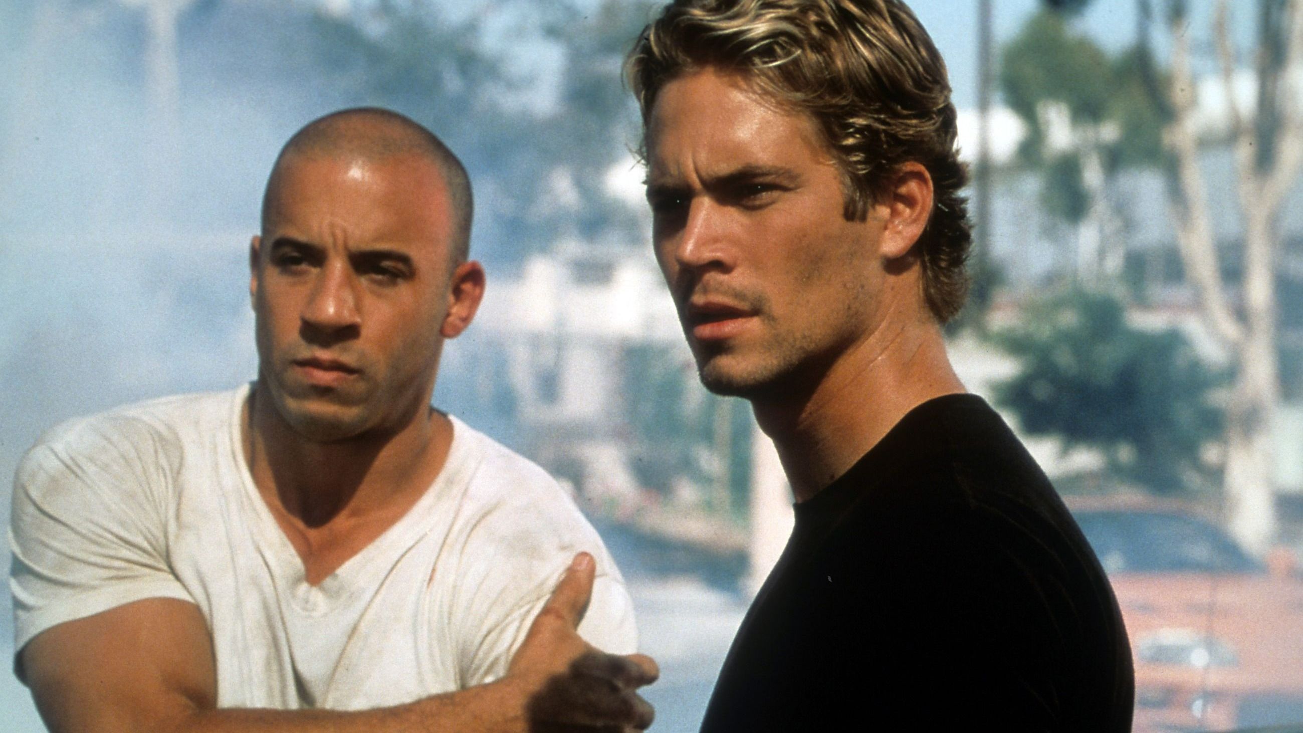 Vin Diesel e Paul Walker in una scena del film 'Fast and Furious', 2001 - Credits Getty Images