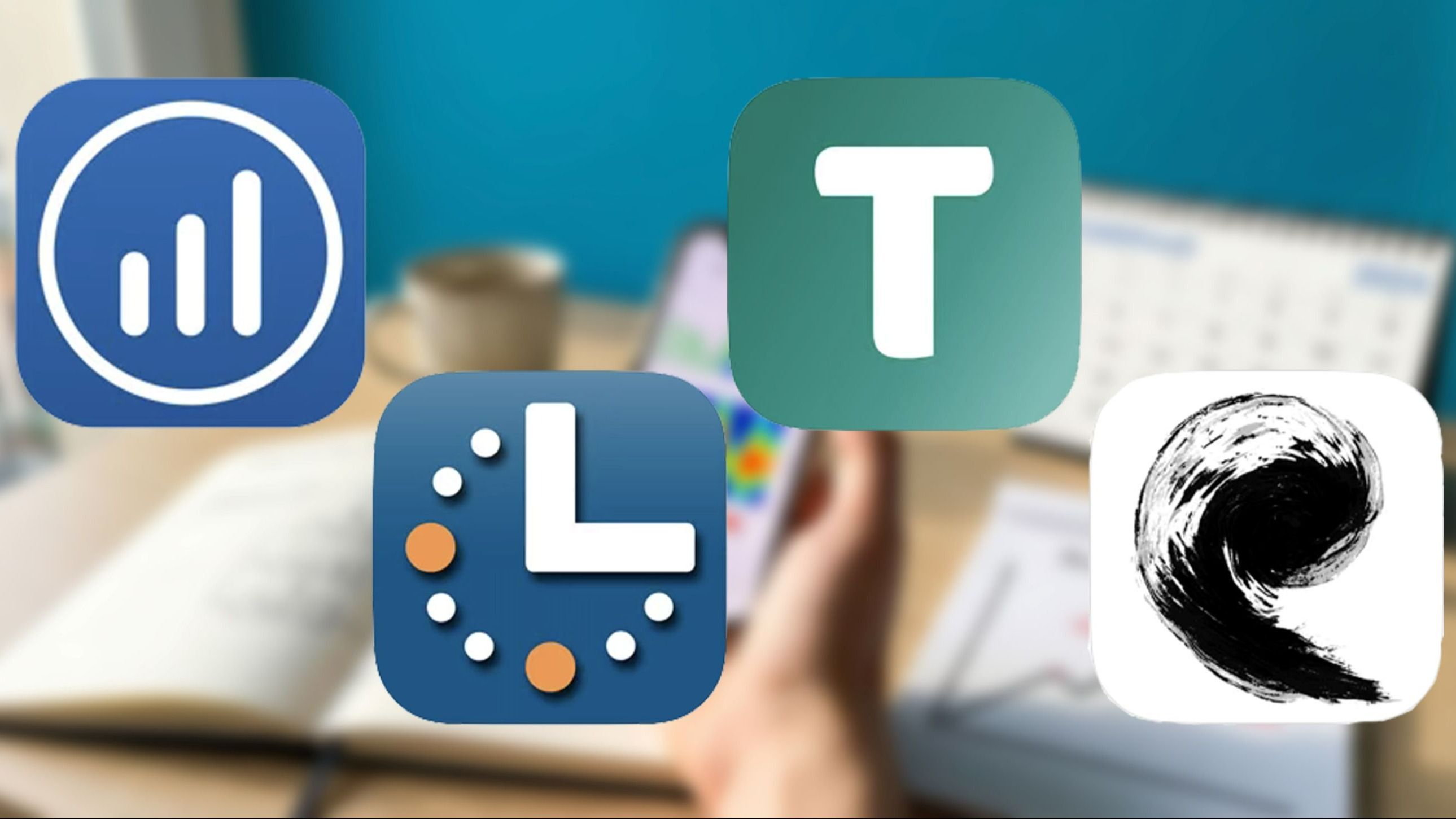 Da sinistra: le app Strides, GoalsOnTrack, Tampo, Pattrn - Crediti: Ufficio Stampa