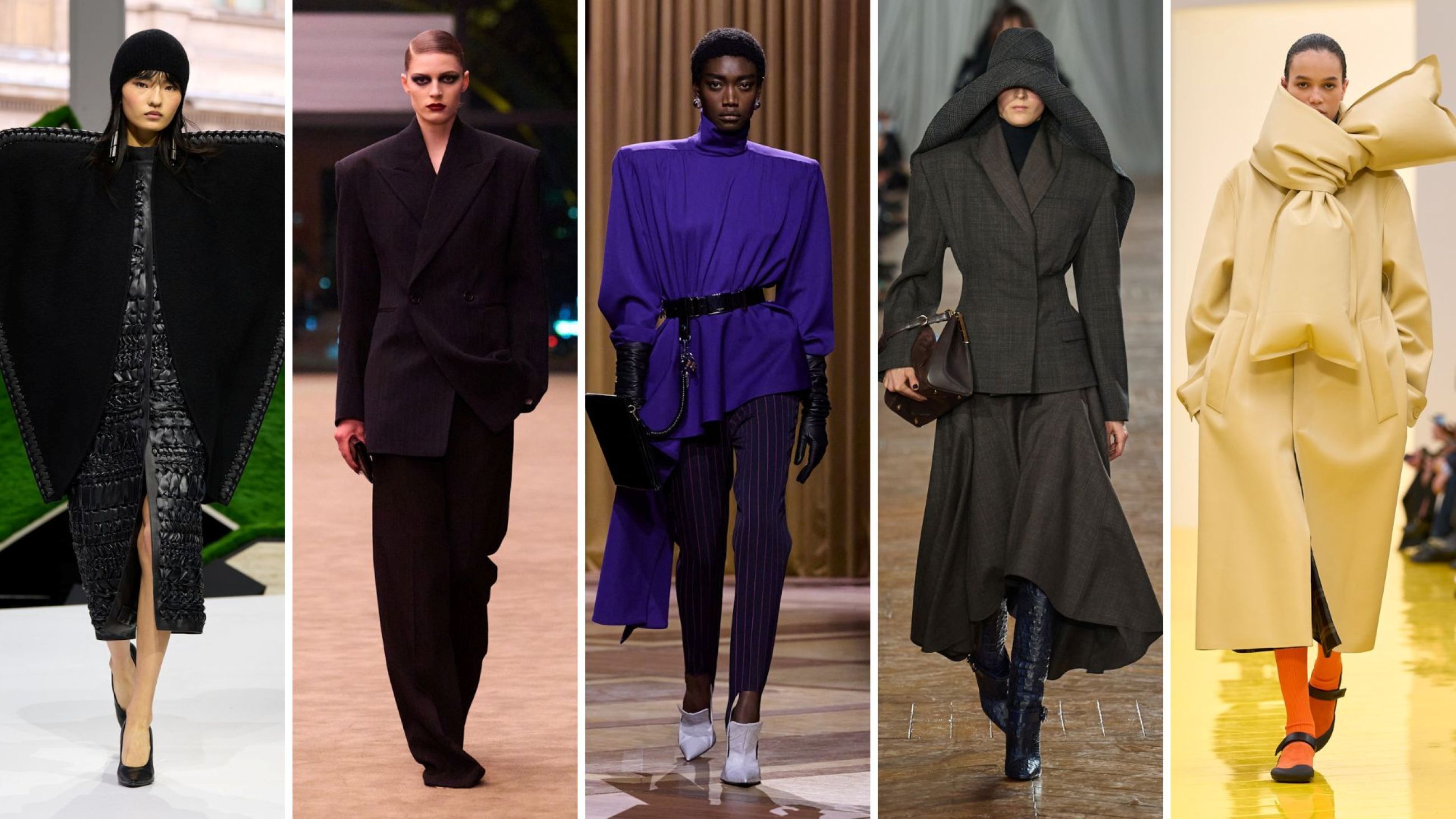 Louis Vuitton FW26-27; Saint Laurent FW26-27; Mugler FW26-27; Lanvin FW26-27; Loewe Fw26-27 - Credits: Launchmetrics.com/Spotlight 